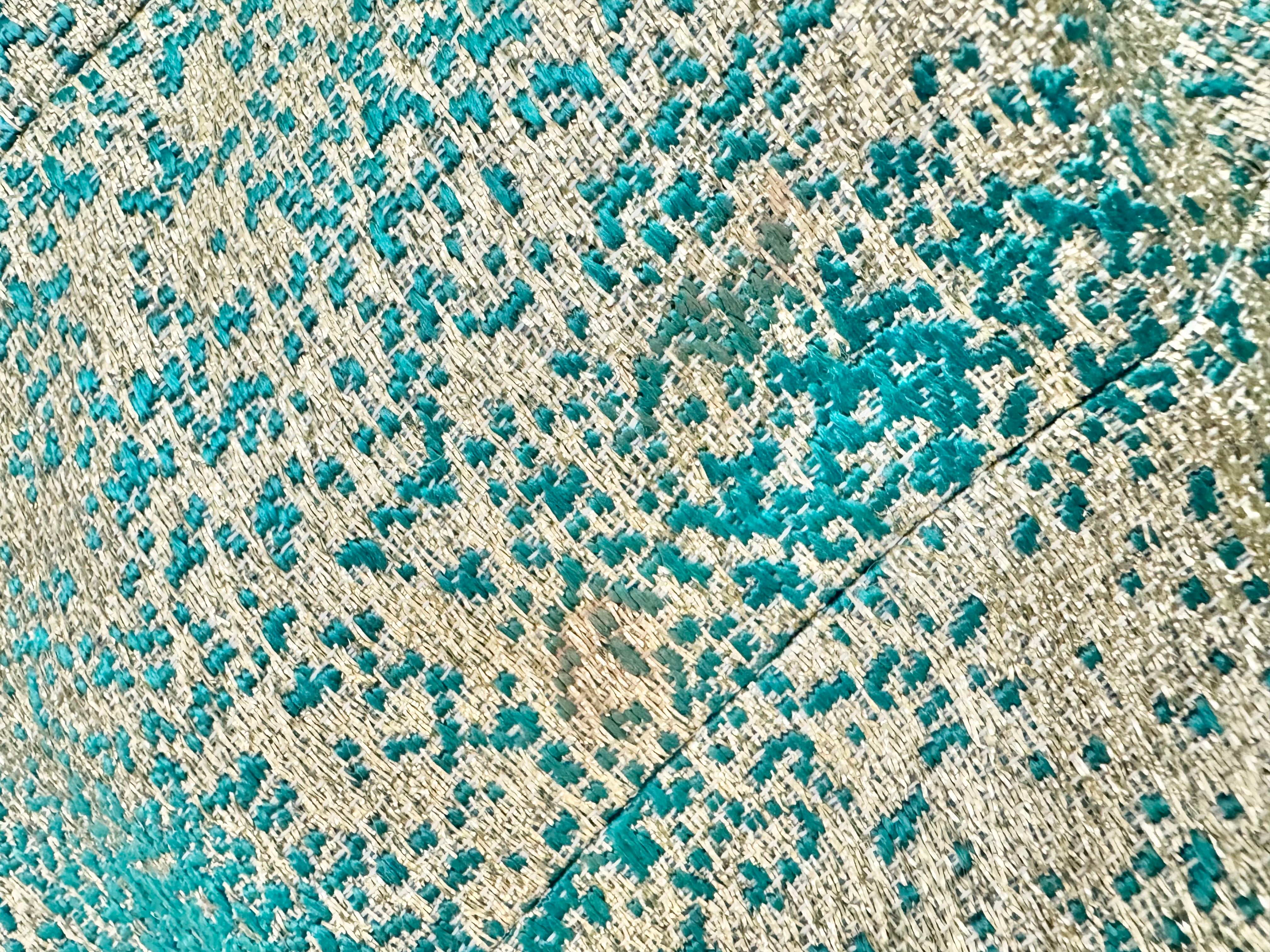 Zimmermann Gold & Turquoise Jacquard Cocktail Dress - AU8