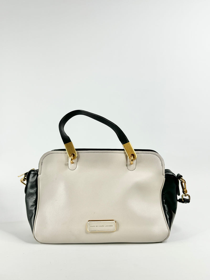 Marc by Marc Jacobs Cement & Black Cross Body Bag