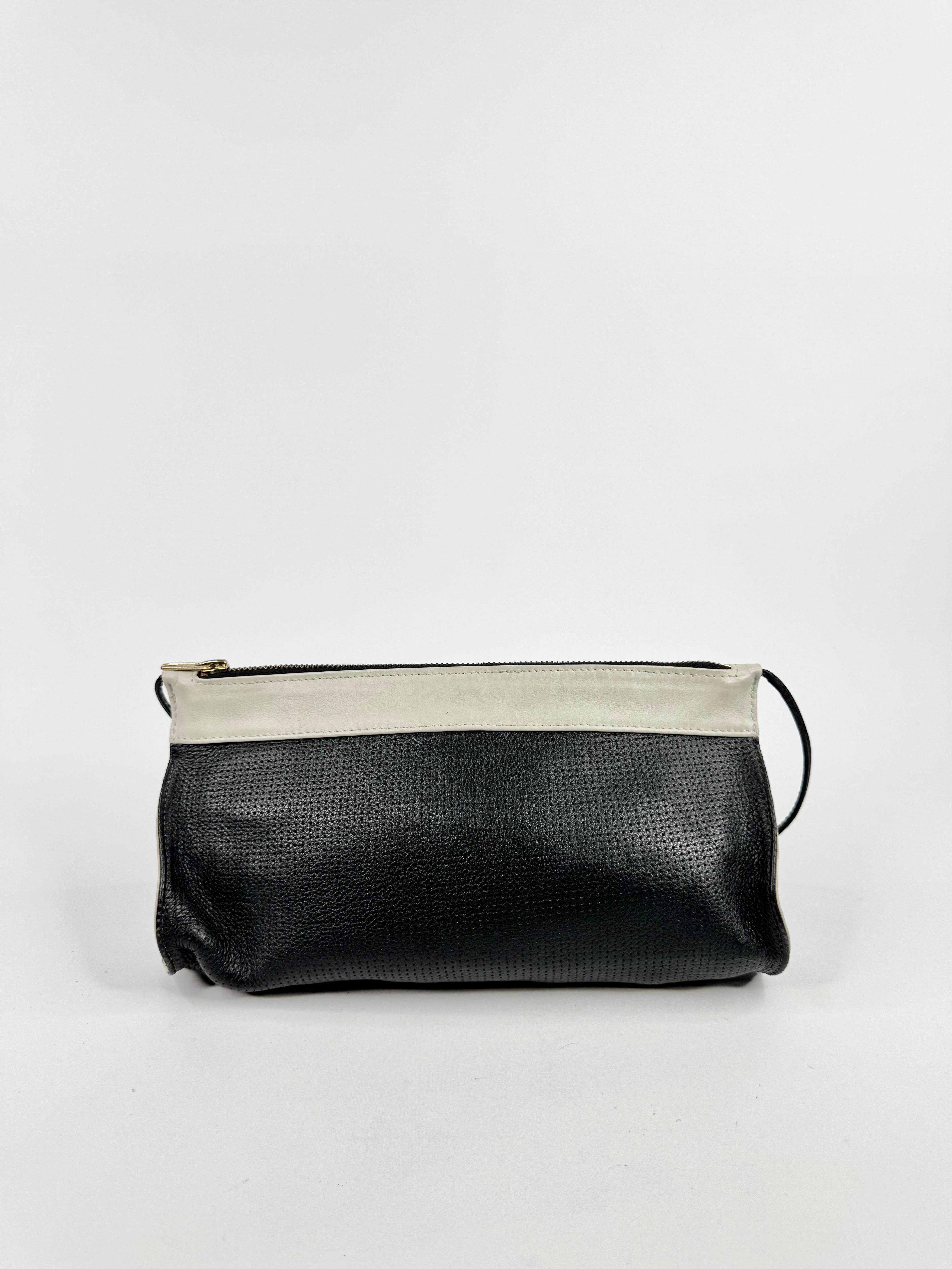 A-Esque Black & Cream Mini Cross Body Bag