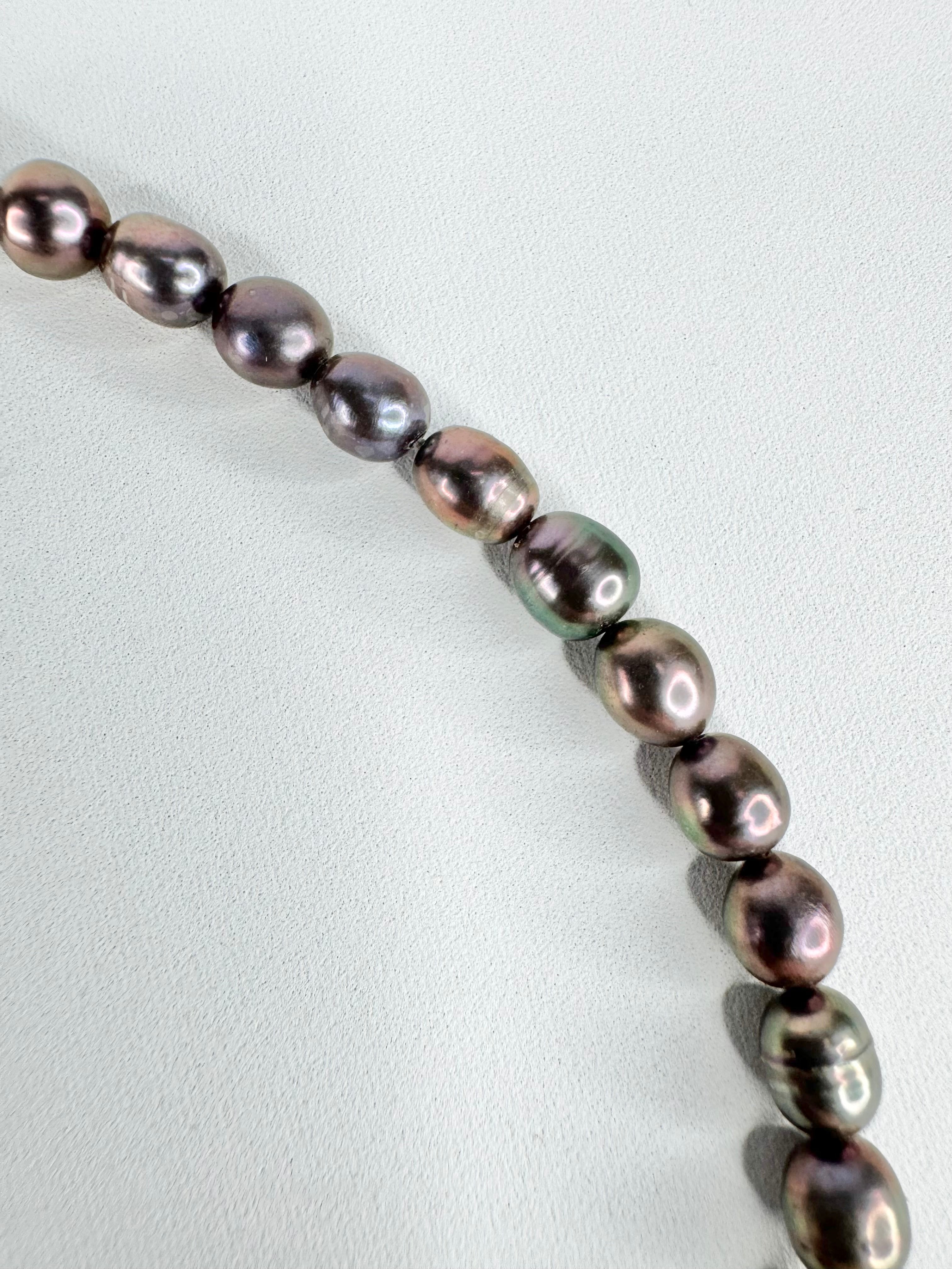 Dyed Purple Cultured Pearl Necklace