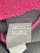 Balenciaga Raspberry Metallic-Glitter Asymmetric Sweater - AU6/8