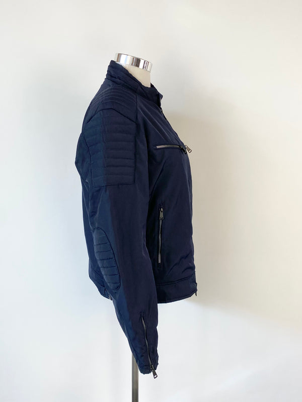 Hackett for Aston Martin Blue Quilted Jacket - L