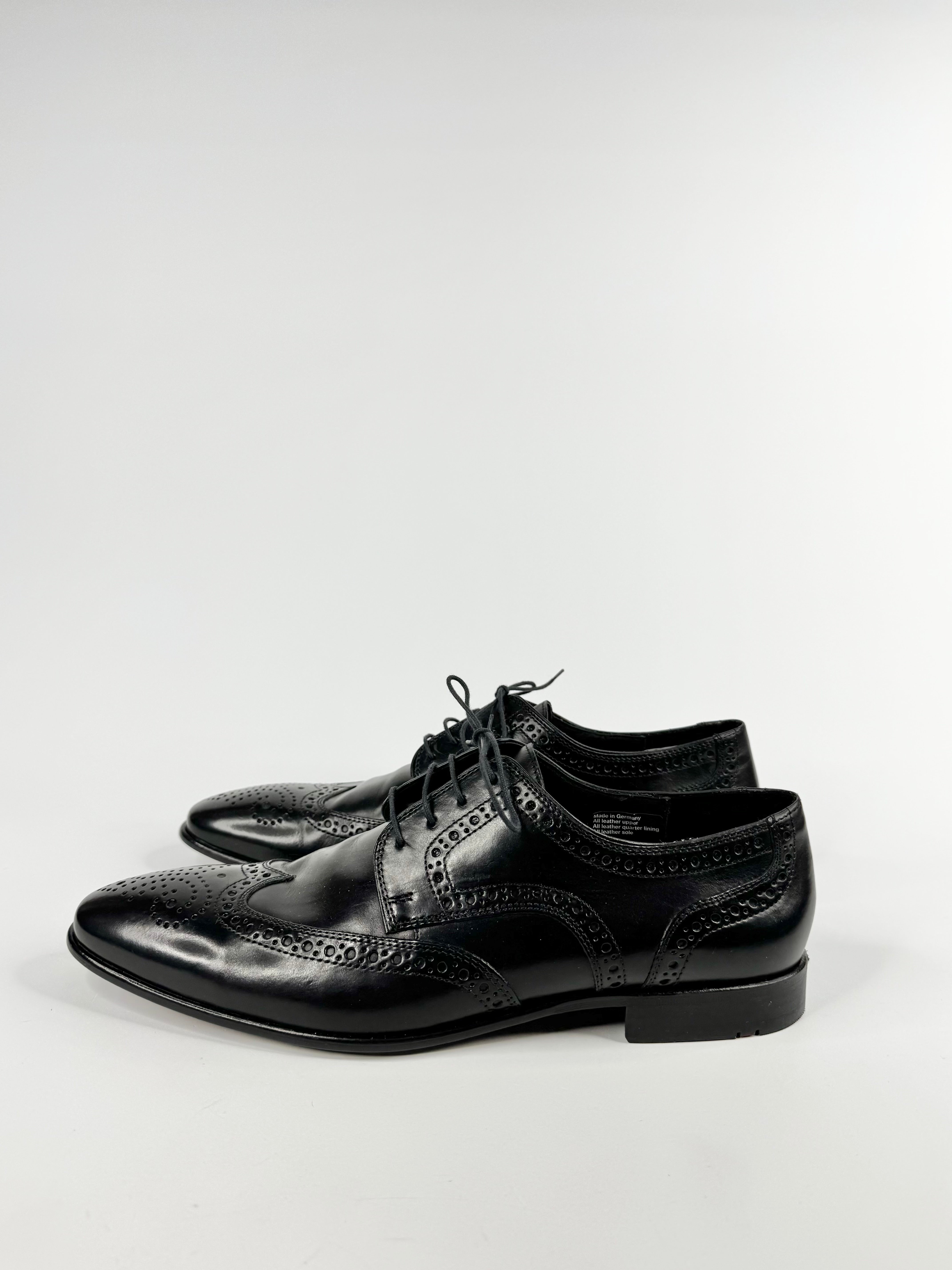 Lloyd Germany Black Brogue 'Jackson' Lace Up Shoes - EU44