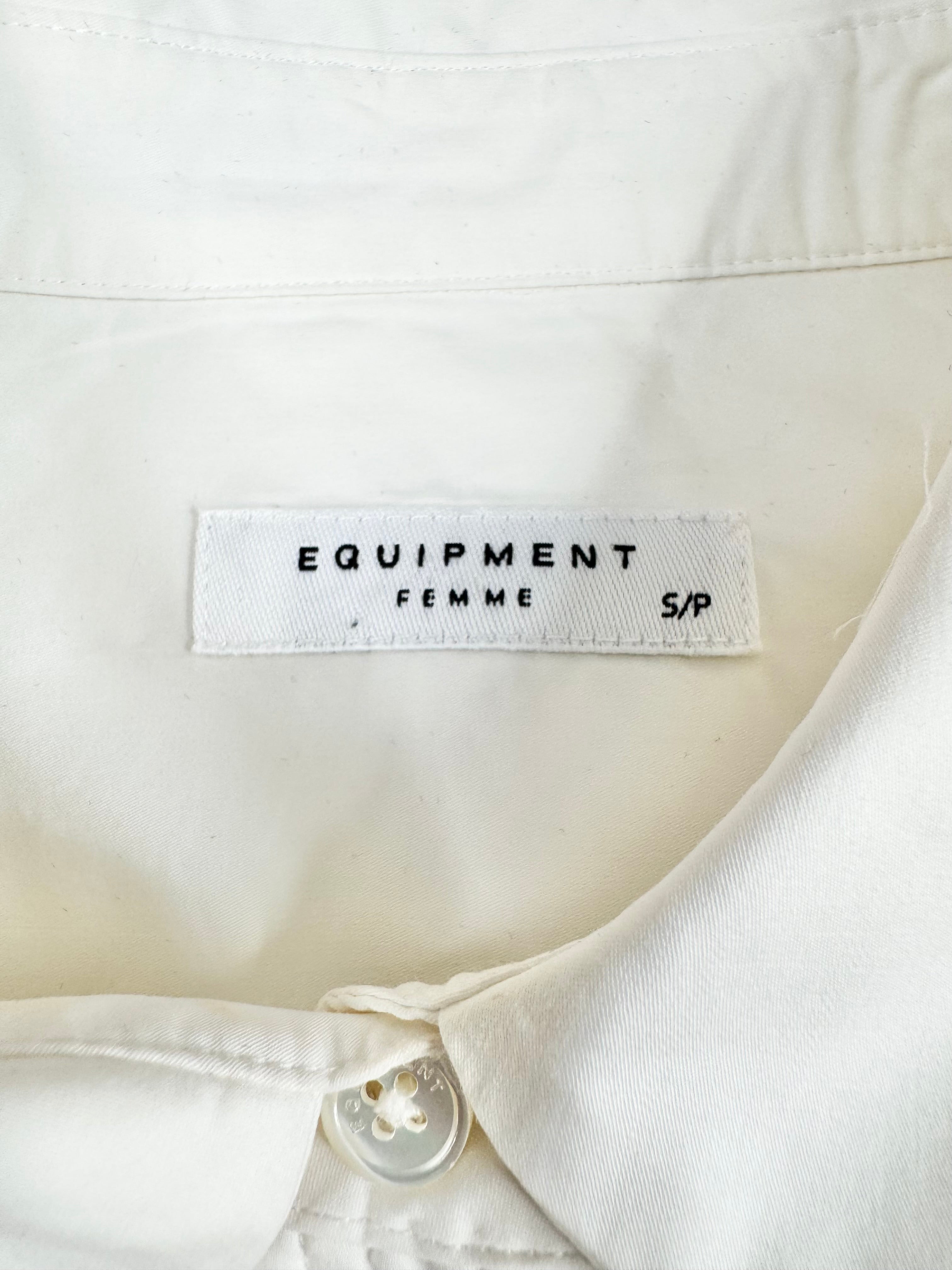 Equipment White Eye Embroidered Blouse - AU8/10