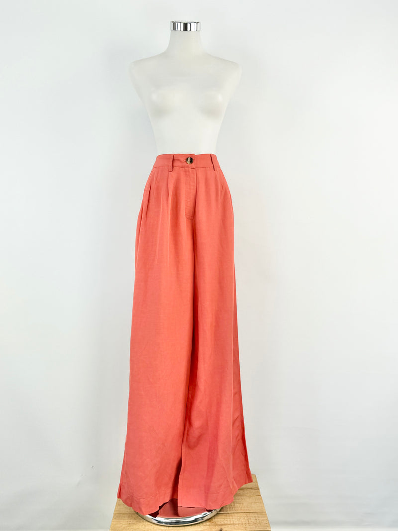 August 'Spencer' Wide Leg Persimmon Slacks - NWT - AU8