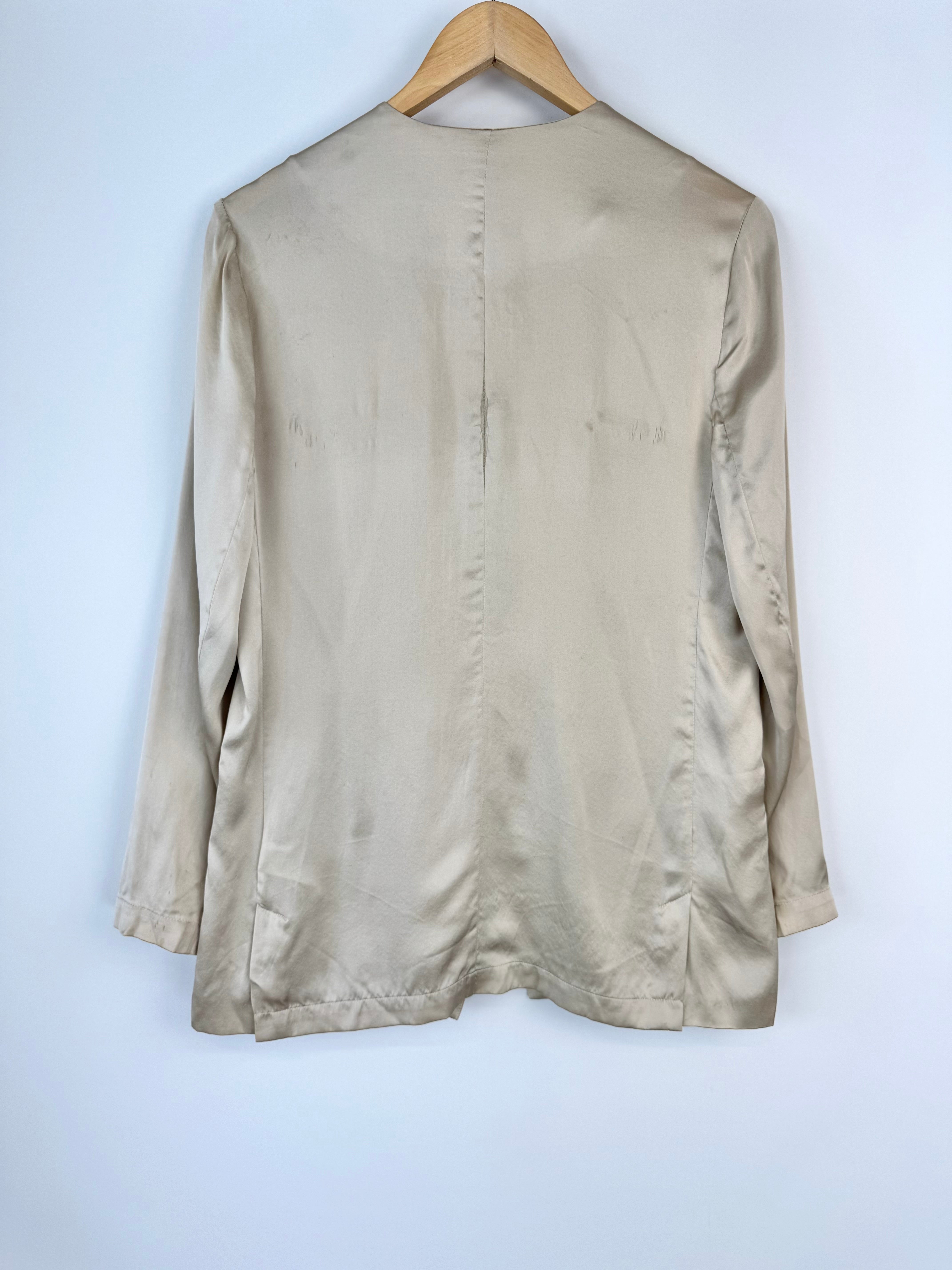 Silk Laundry Vanilla Creme Blazer - AU8/10