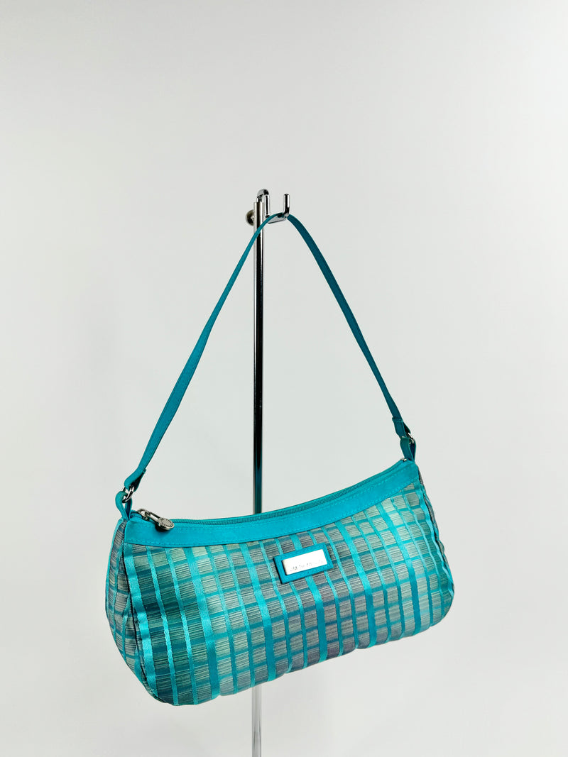 Jim Thompson Teal Plaid Mini Bag