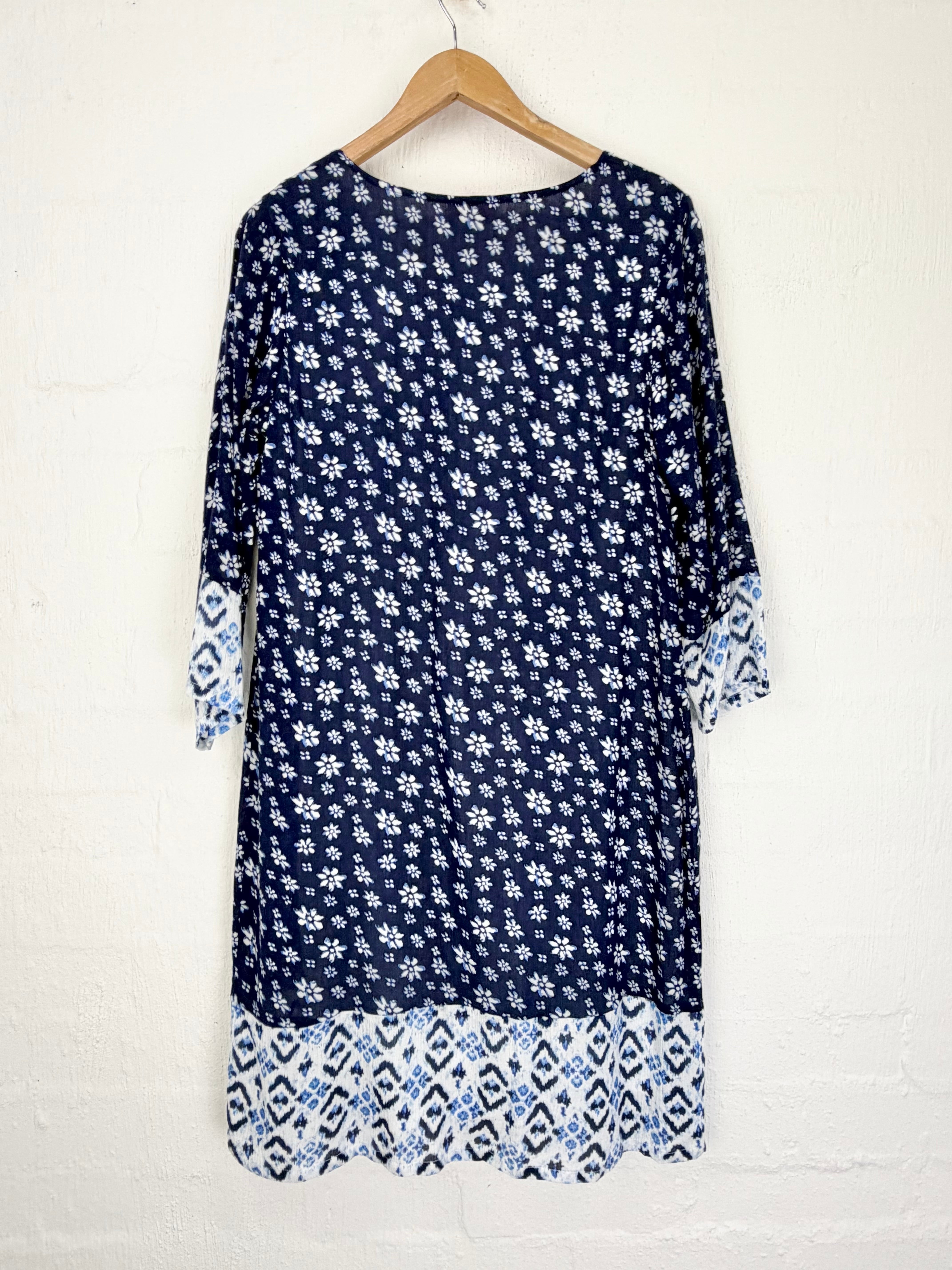 Rebecca Thompson Blue Floral Dress - AU10/12