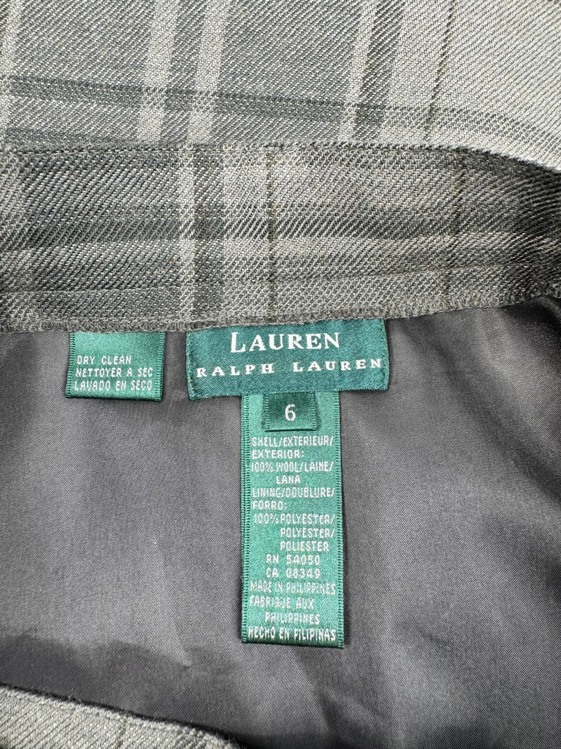 Lauren Ralph Lauren Forest Green Plaid Skirt - AU6
