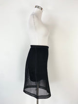 Max & Co Black Mesh Pencil Skirt - AU8/10