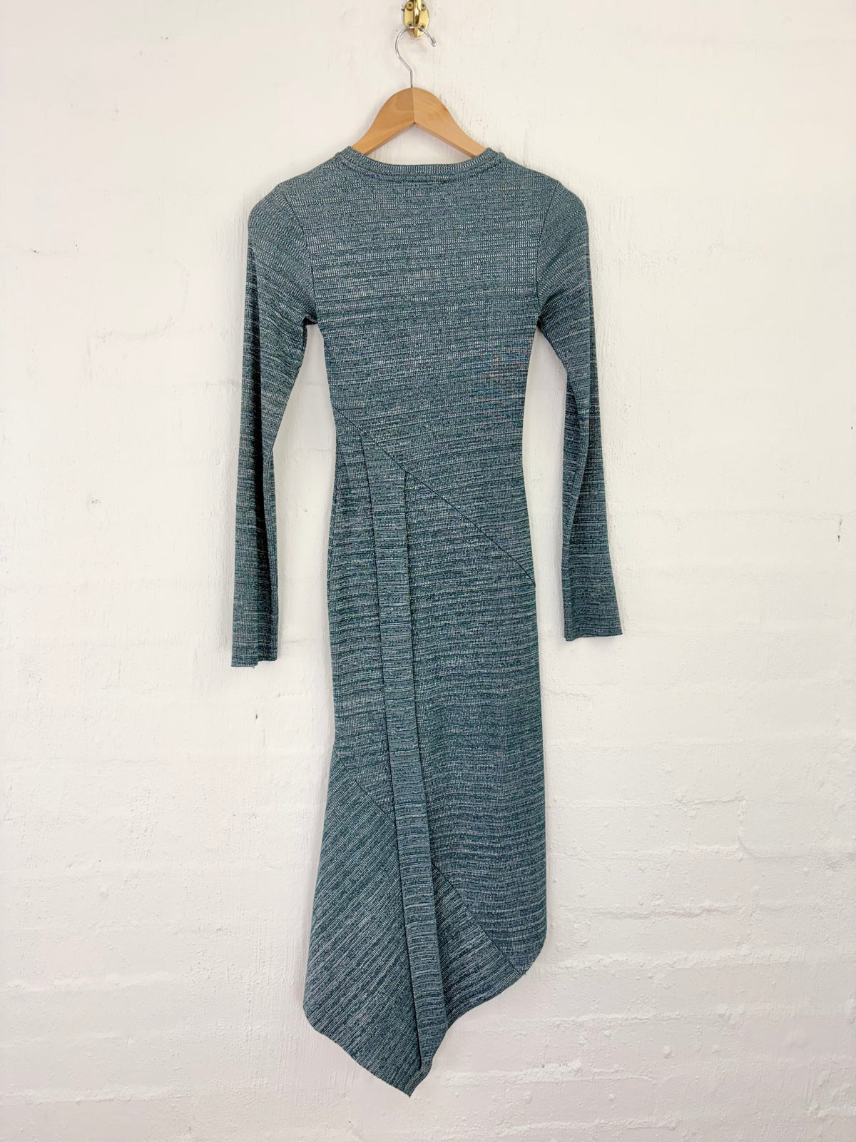 Viktoria & Woods Green Ribbed Bodycon Dress - AU6/8