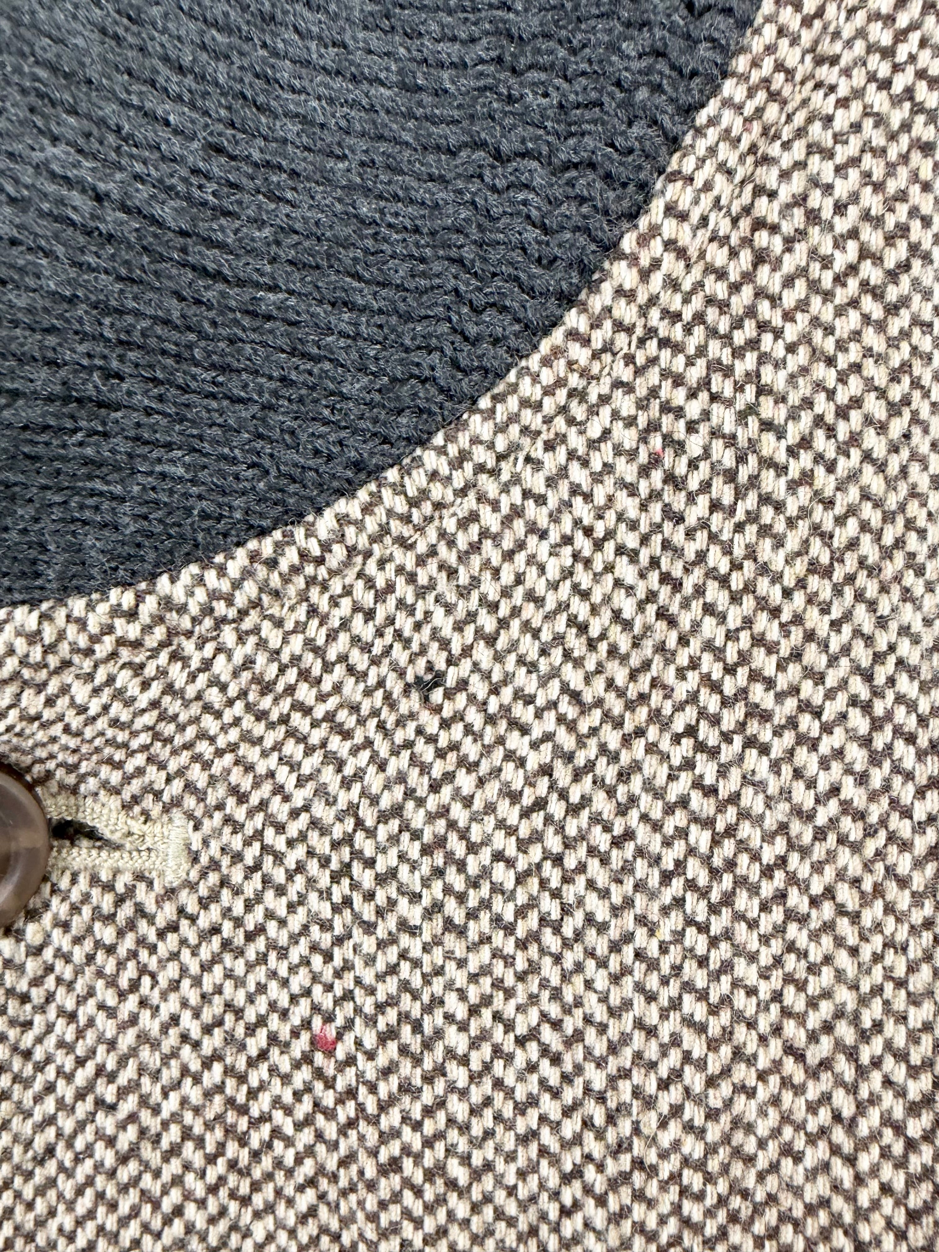 Handsom Herringbone Pattern Bomber Style Jacket - M