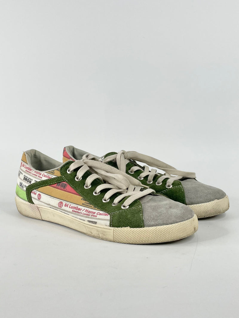 Springa Vulcanizzato Suede Multicolour Sneakers - EU43