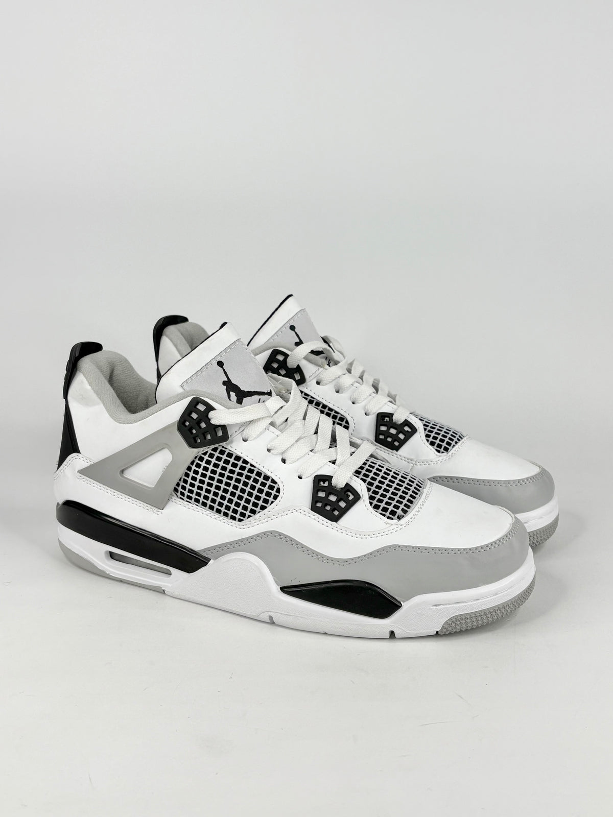 Air Jordan IV Retro Military Black & White High-Top Sneakers - EU46