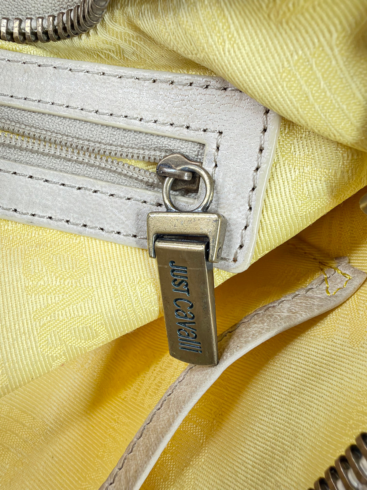Y2K Just Cavalli Whipstitch Baguette