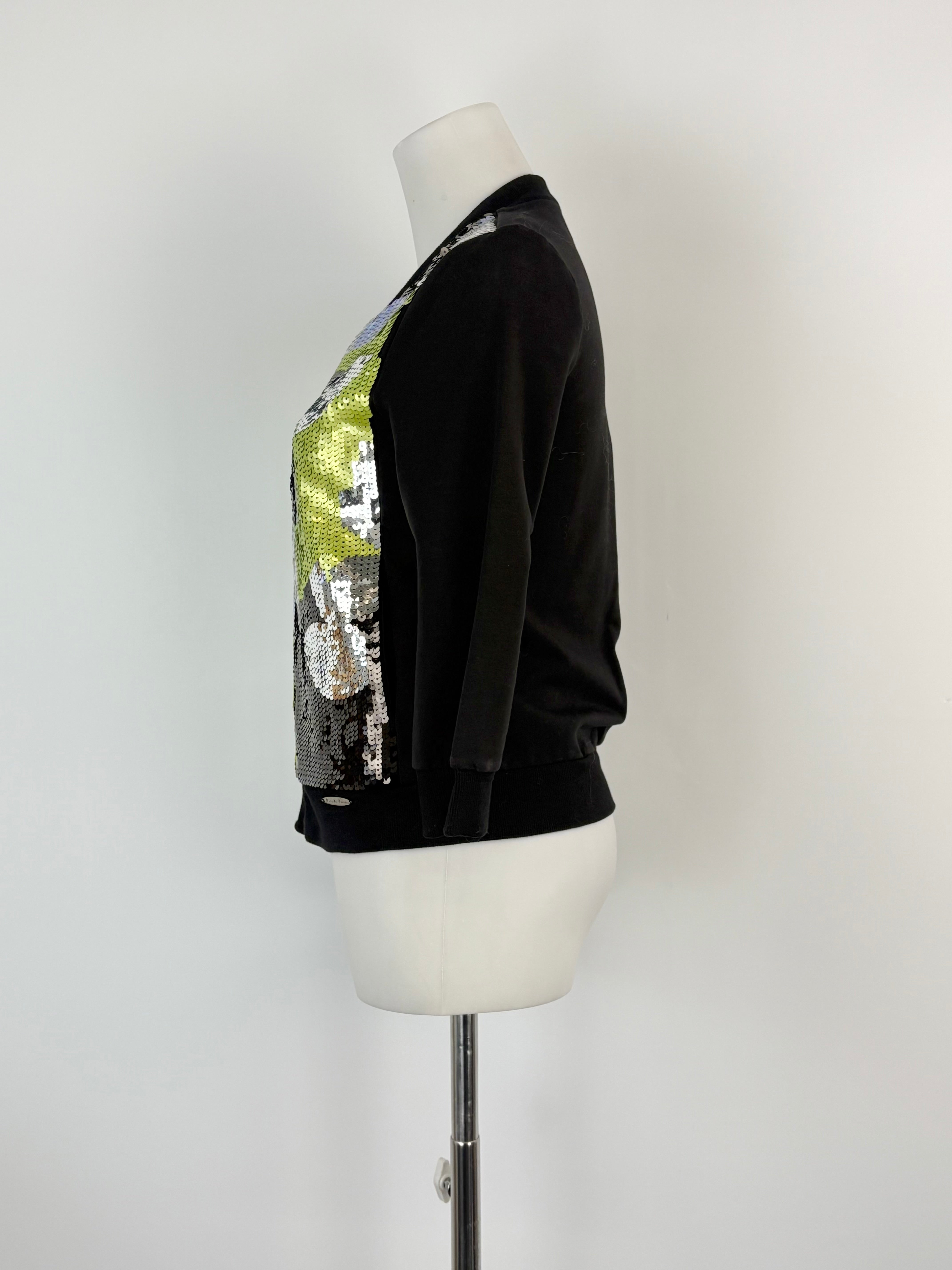 Luis de Parique Black Sequined Jacket - AU10/12