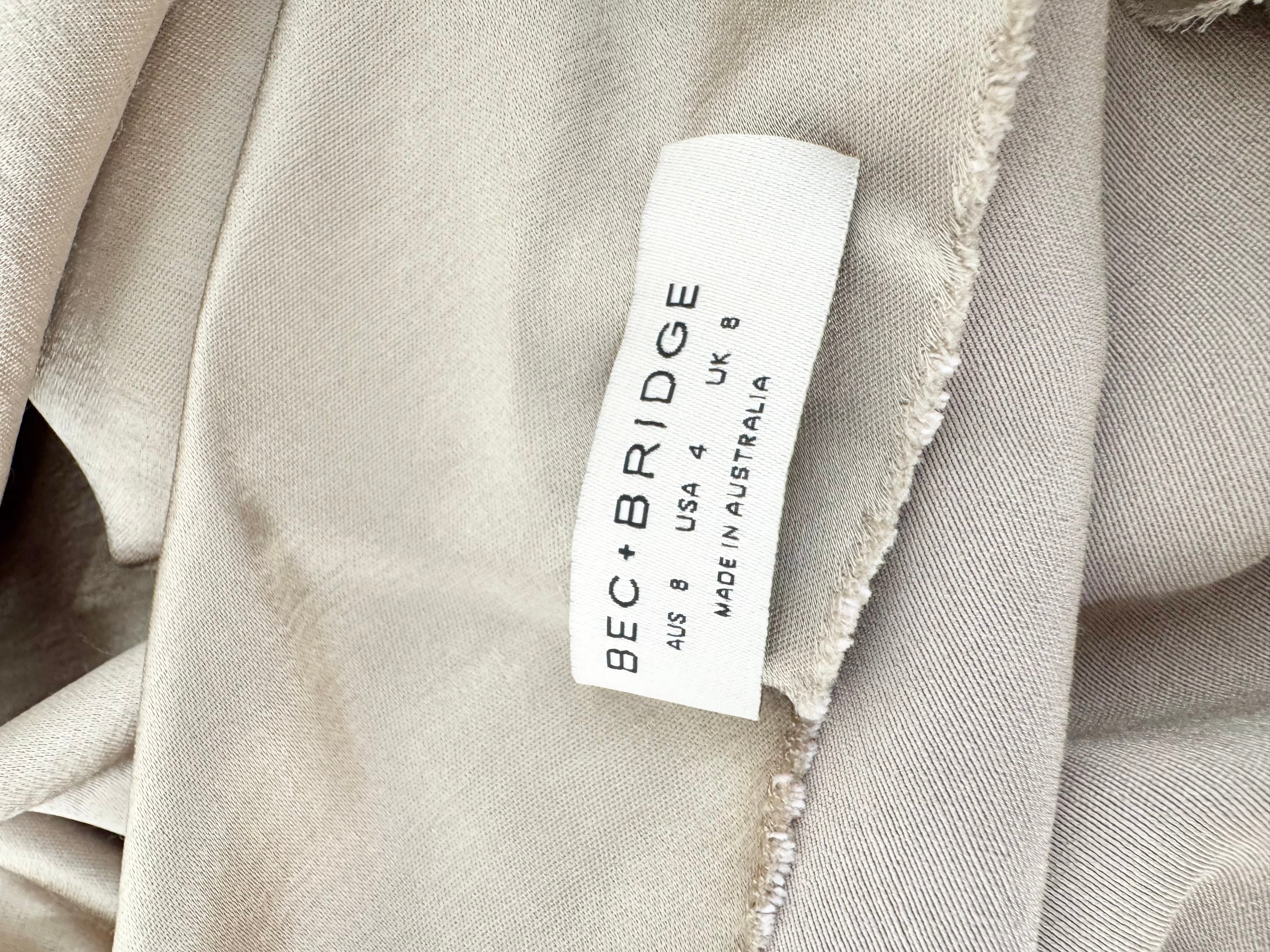 Bec + Bridge Champagne Bias Cut Dress - AU8