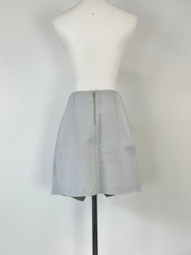 Dion Lee Stone Grey Layered Mini Skirt - AU10