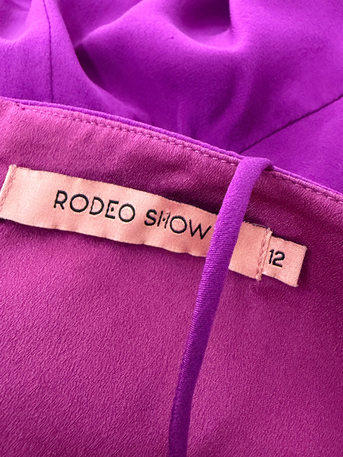 Rodeo Show Violet Silk Dress - AU12