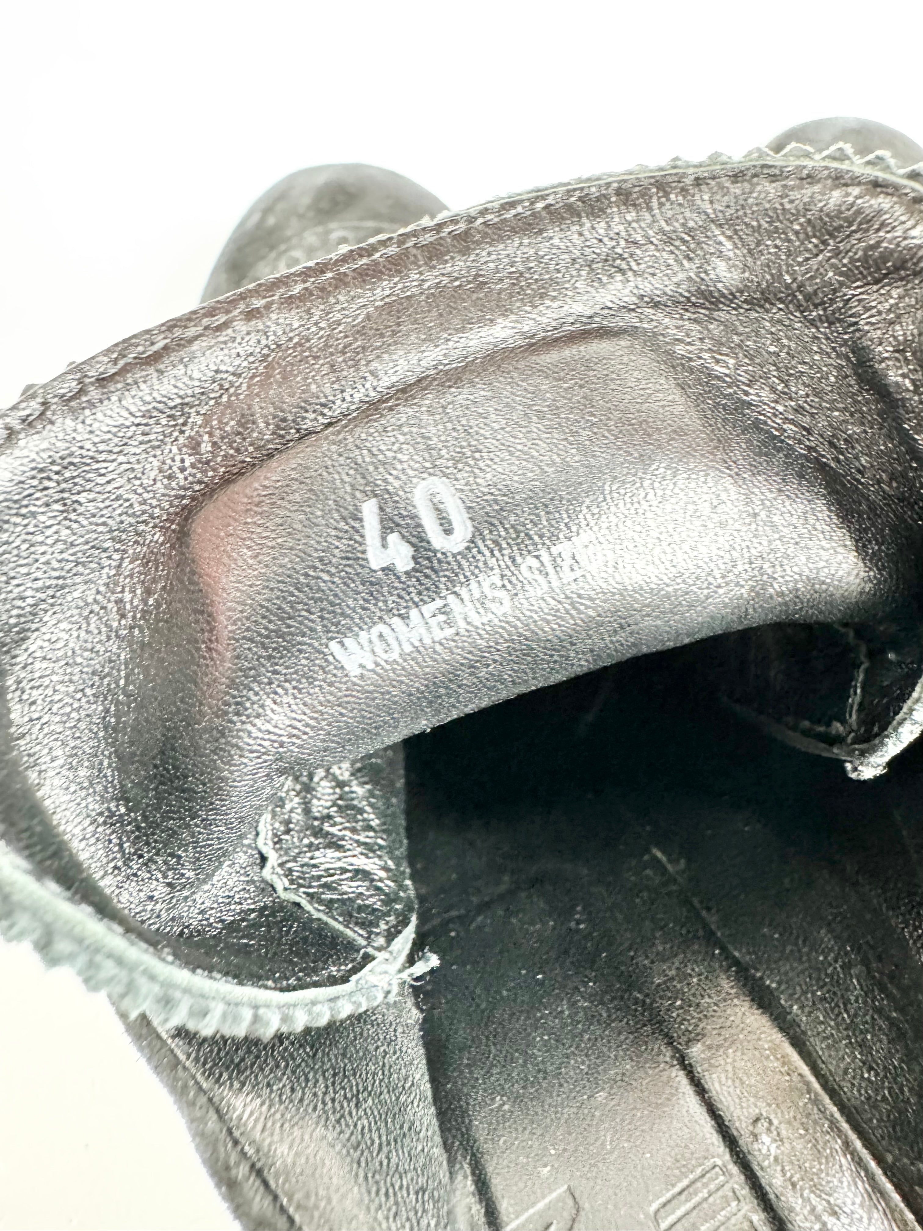 Karl Lagerfeld x Hogan Black Suede Ankle Boots - EU40