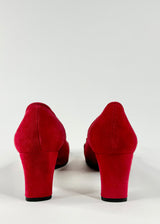 Trent Nathan Red Suede Heels - EU37