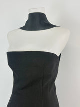 Christopher Esber Black Reverse-Halter Neck Midi Dress - AU10