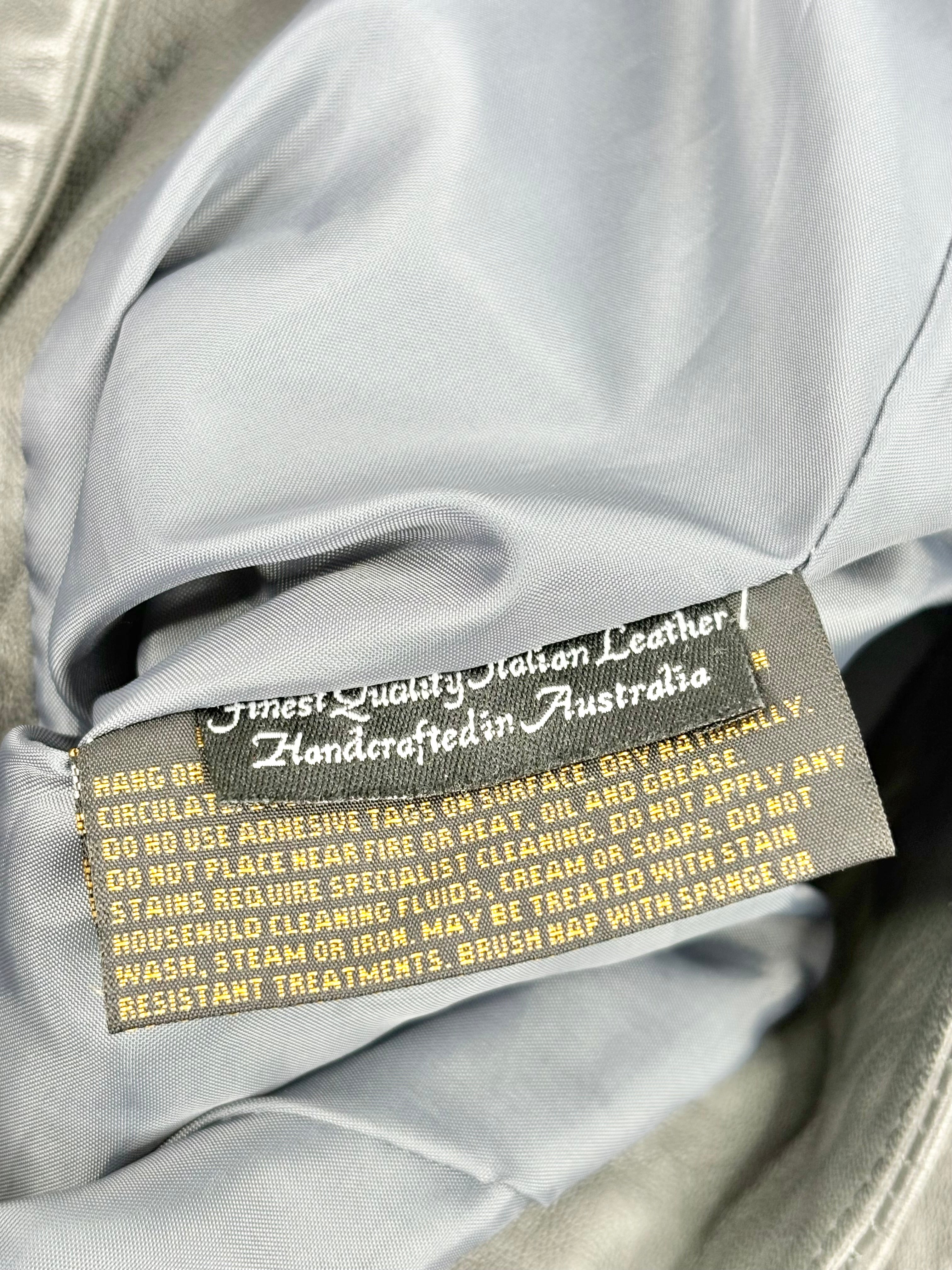 Raw by Raw Slate Leather 'Sandy' Biker Jacket - AU14