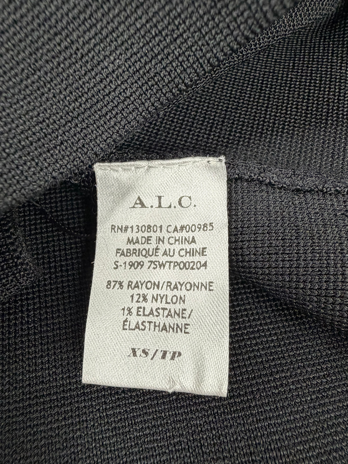 A.L.C Black Stretch Tank - AU6