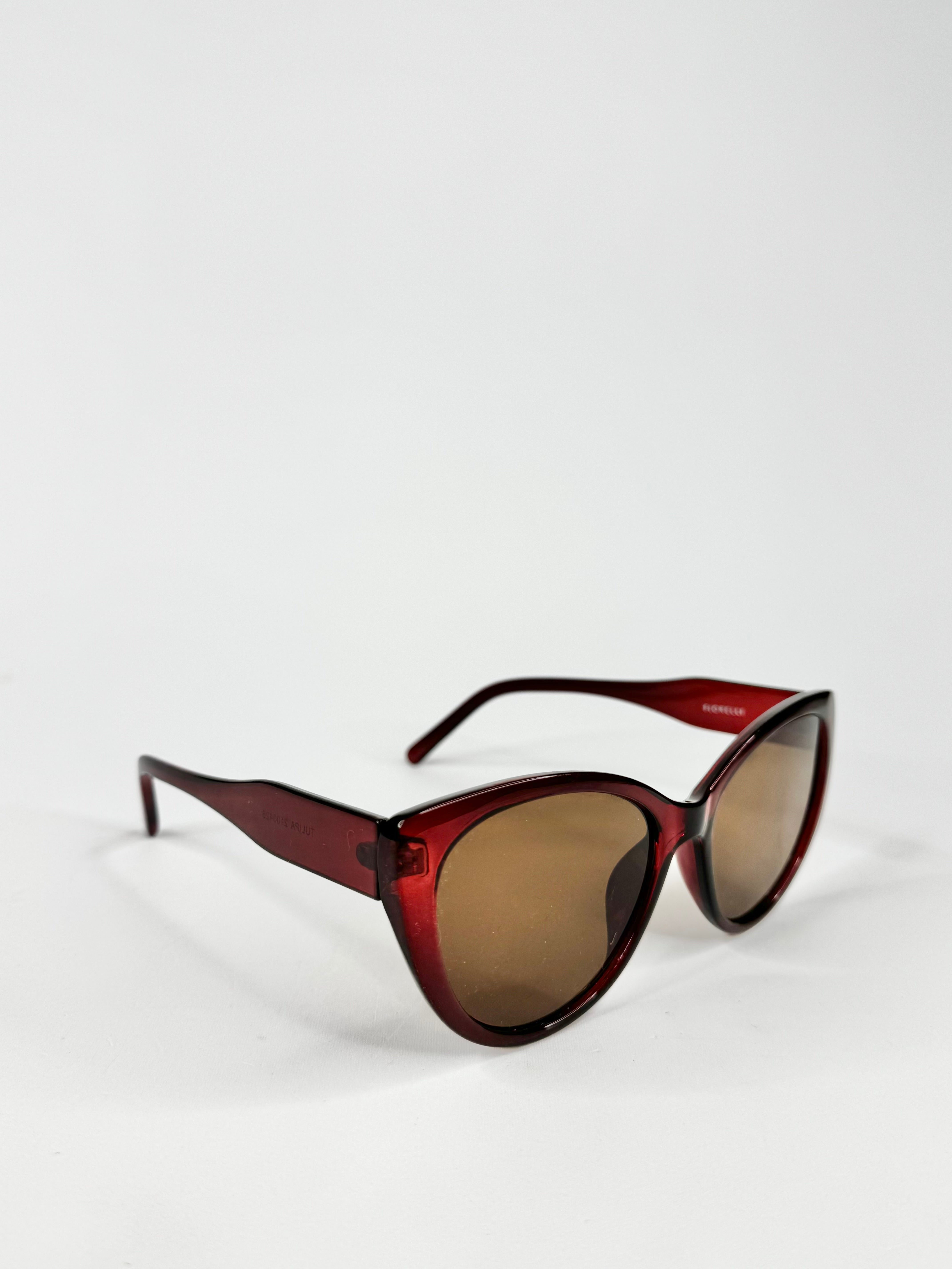 Fiorelli Dark Red Cat Eye Sunglasses