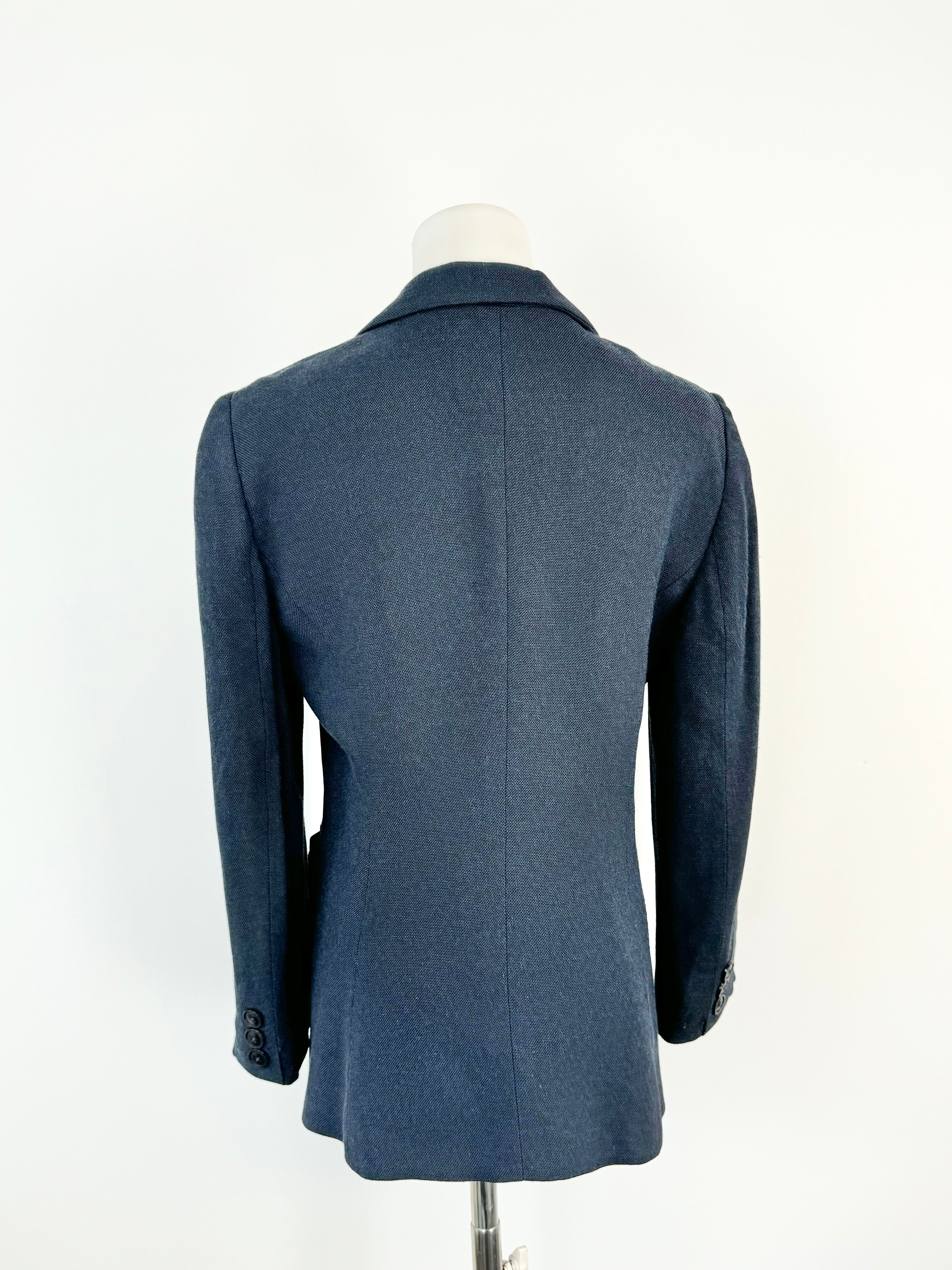 Vintage Emporio Armani Navy Blue Casual Blazer - AU10