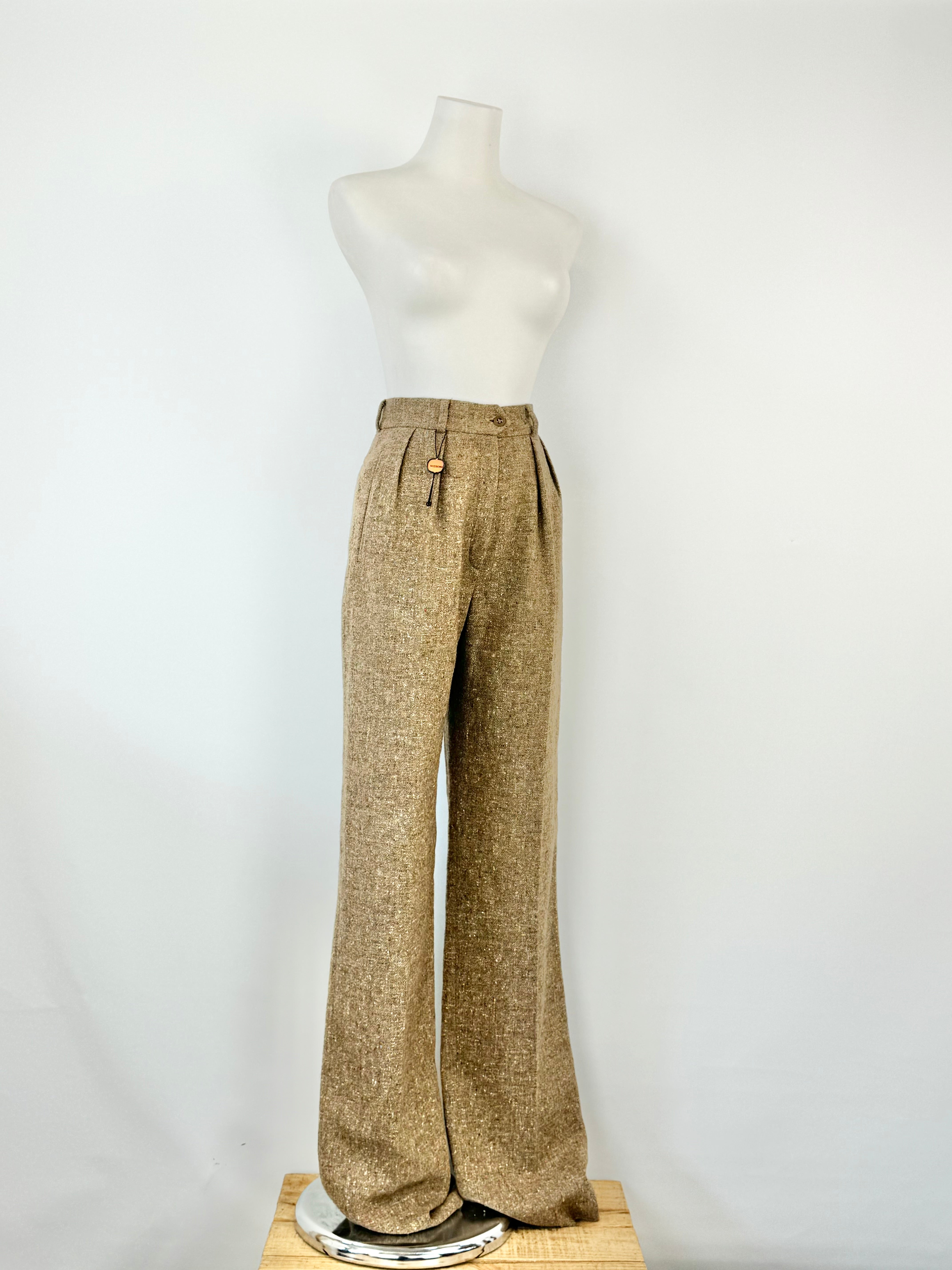 Missioni Tweed Wide Leg Slacks NWT - AU8