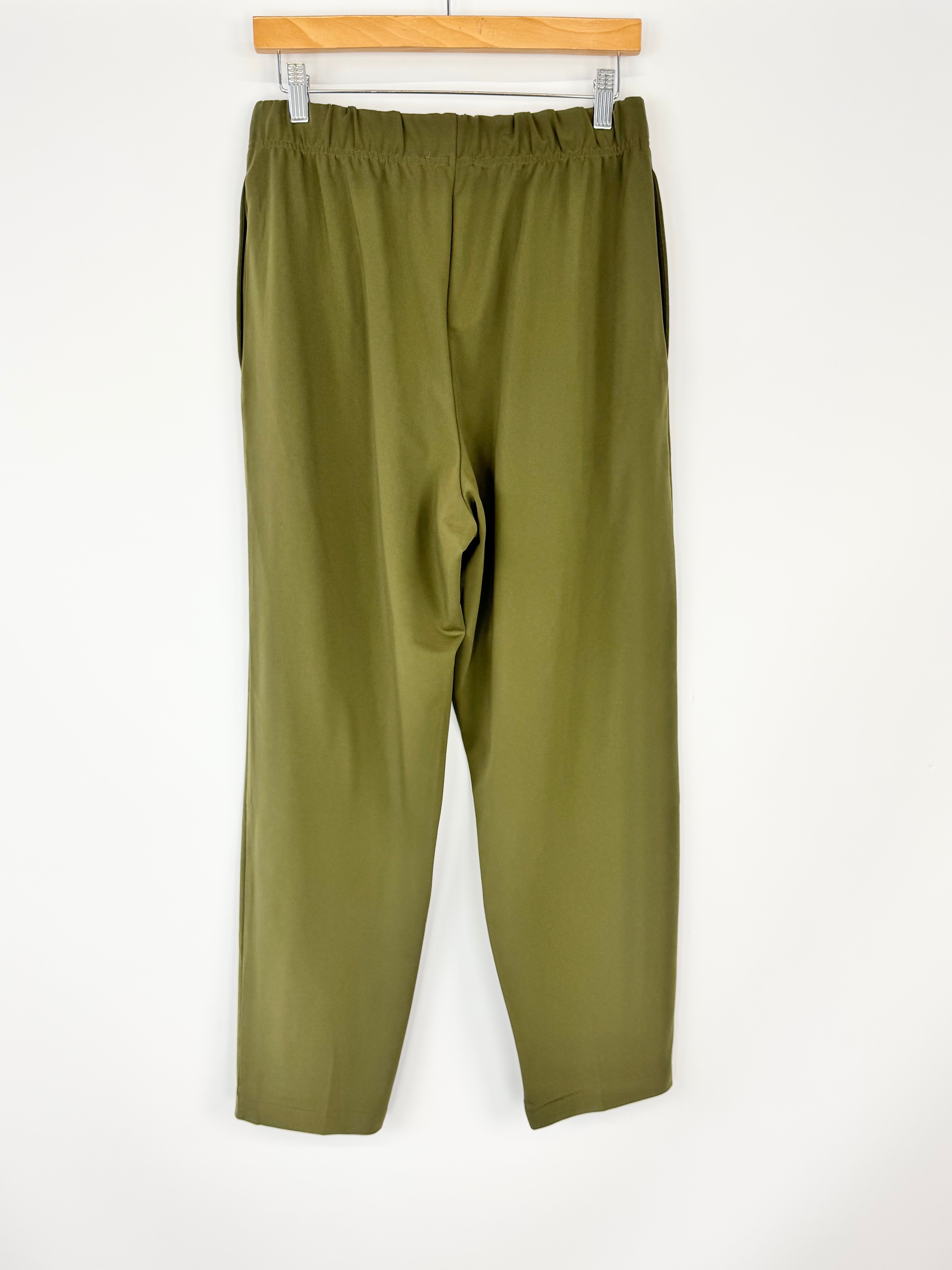 Jac+Jack Deep Green Stretchy Slacks - AU10