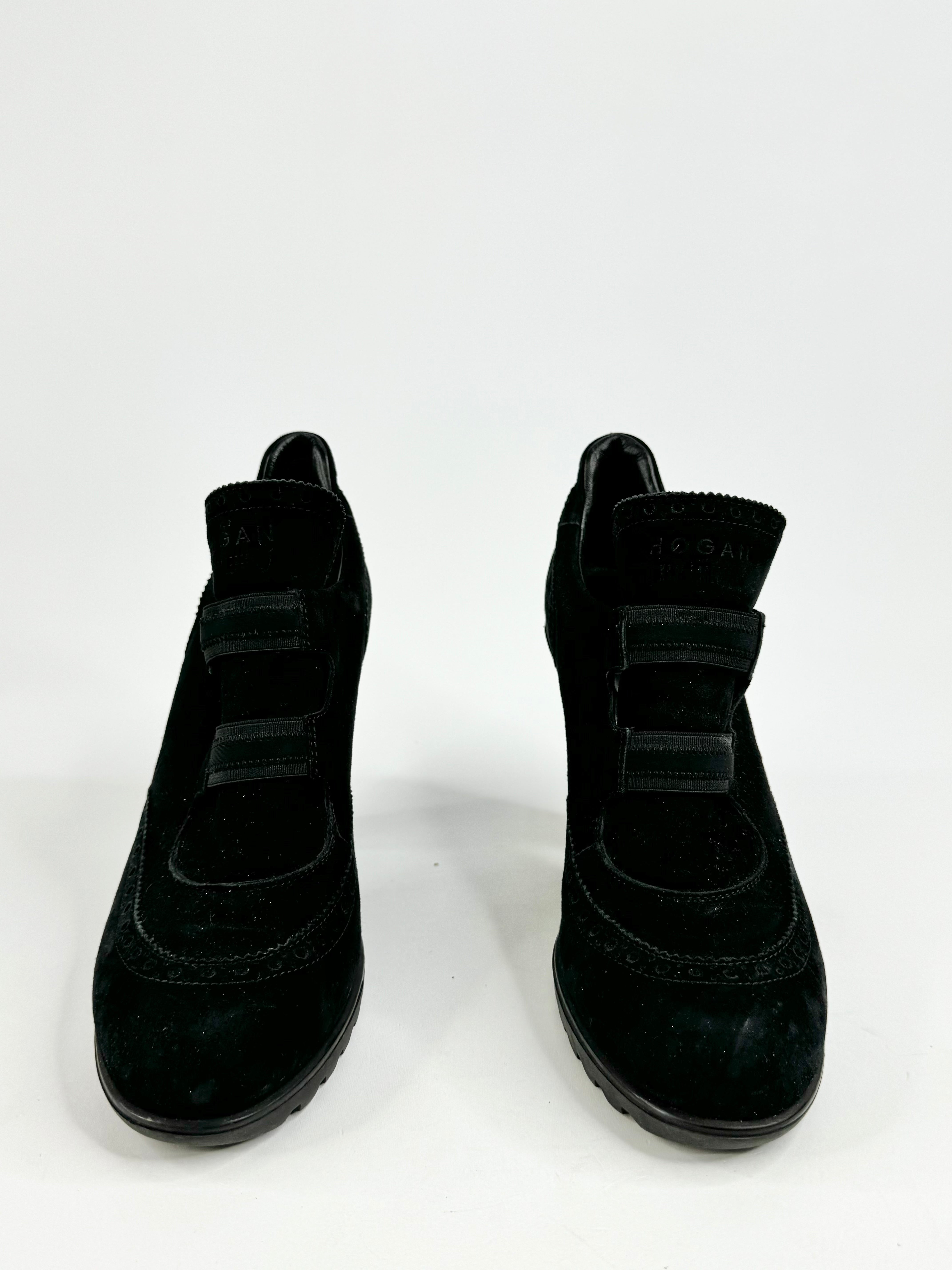Karl Lagerfeld x Hogan Black Suede Ankle Boots - EU40