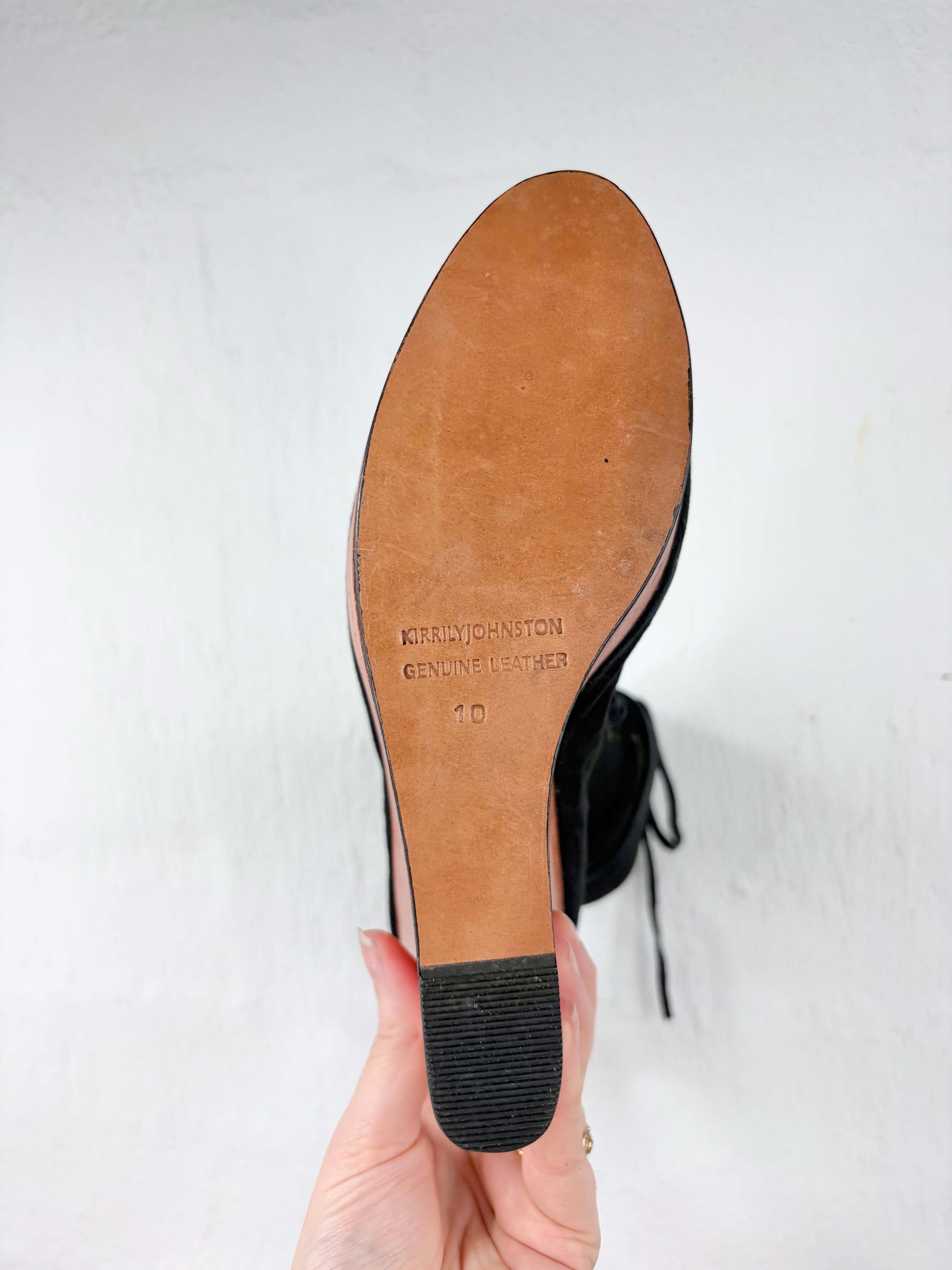 Kirrily Johnston Black Suede Platform Boot - EU41