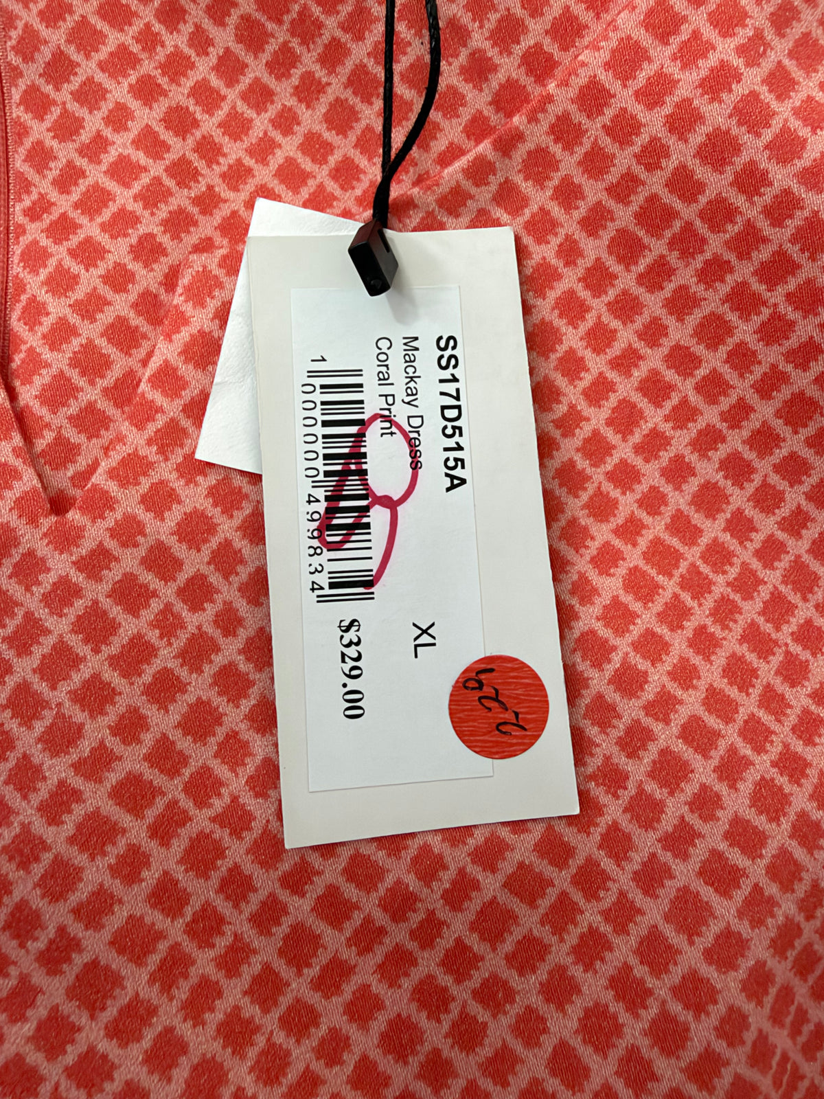 The Ark 'Mackay' Coral Print Cotton Dress NWT - AU16/18