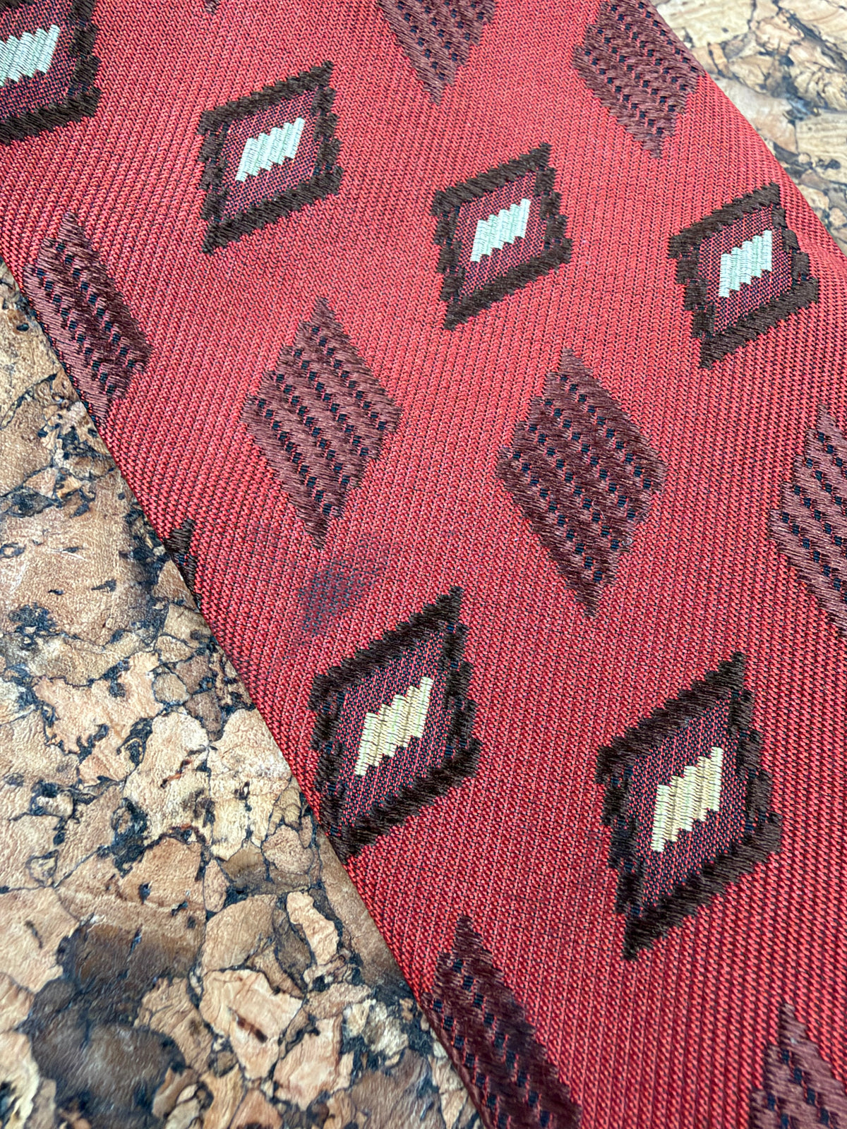Zegna Diamond Patterned Silk Tie