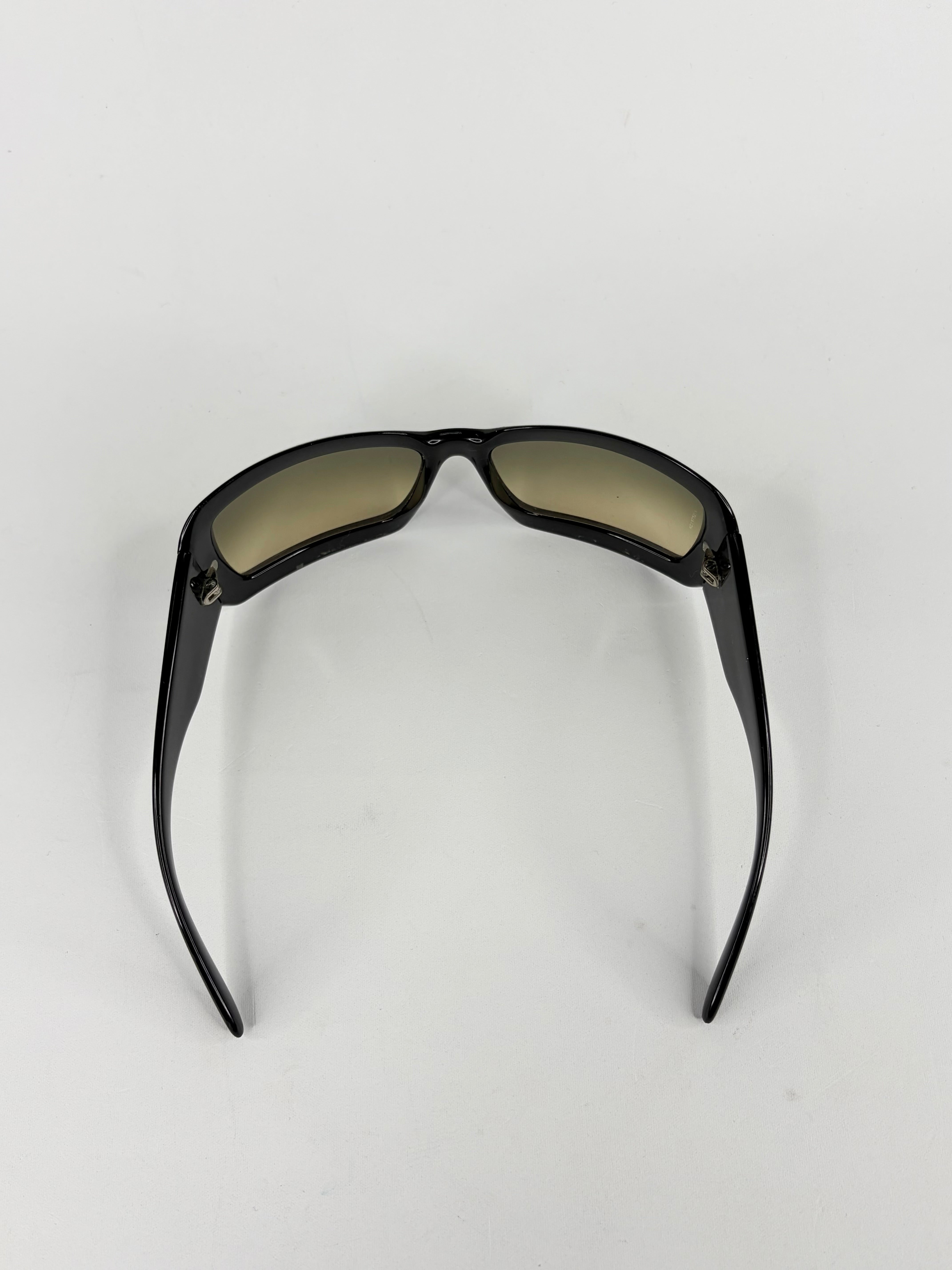 Chanel Mother of Pearl Detail Black Sunglasses