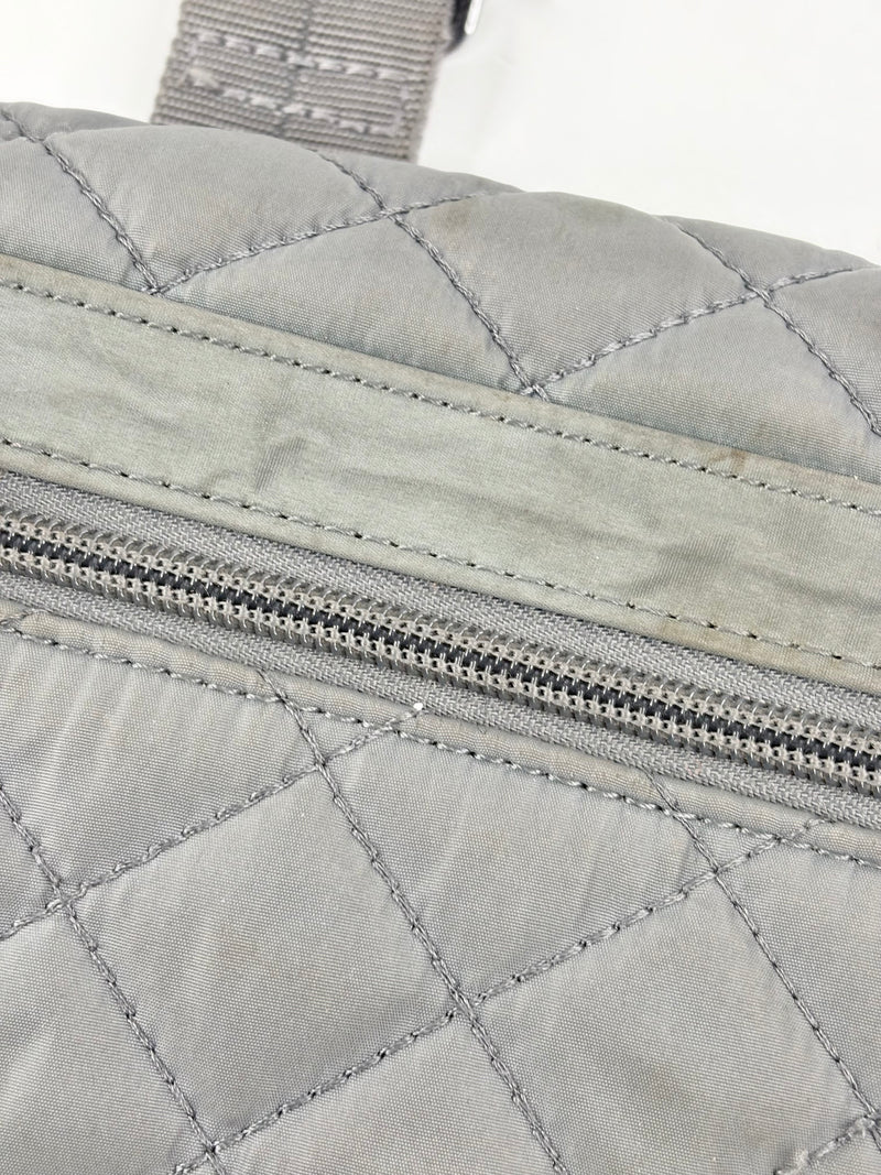 Hedgren Grey Quilted Crossbody Bag