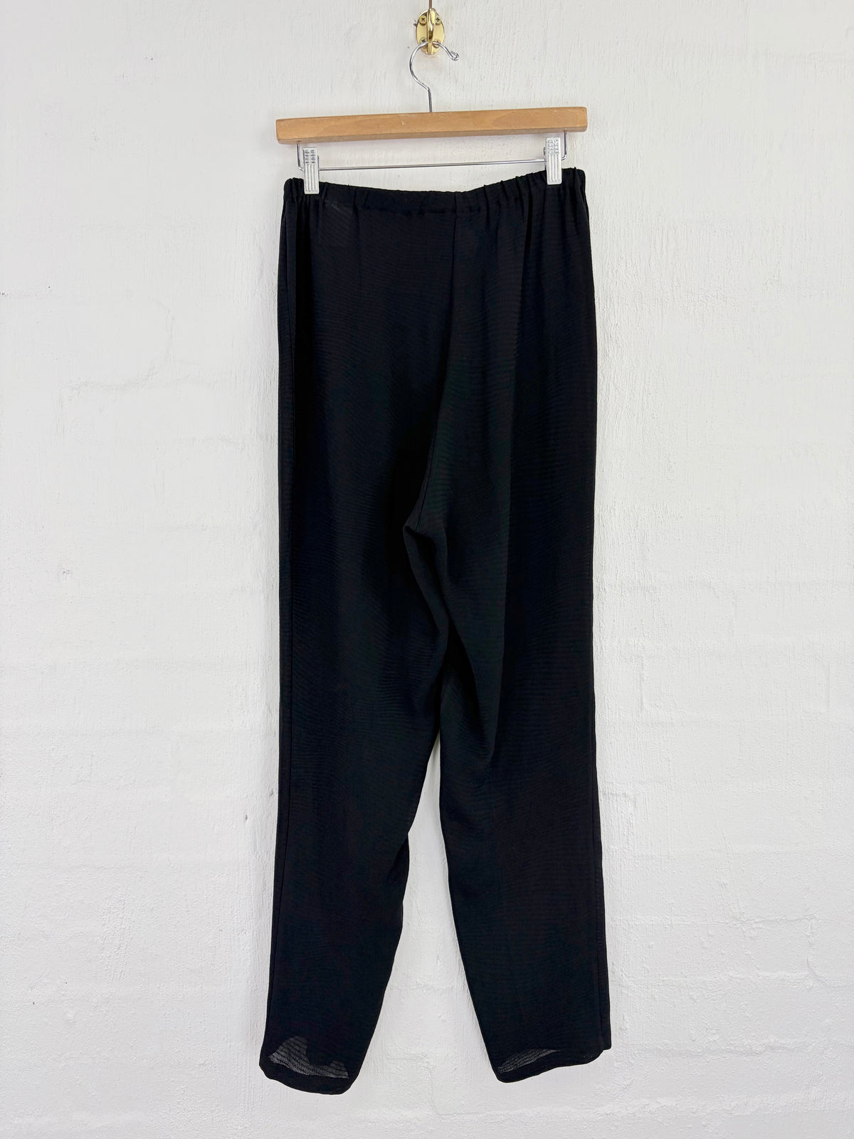 Shu Moriyama Black Textured Slacks - AU12