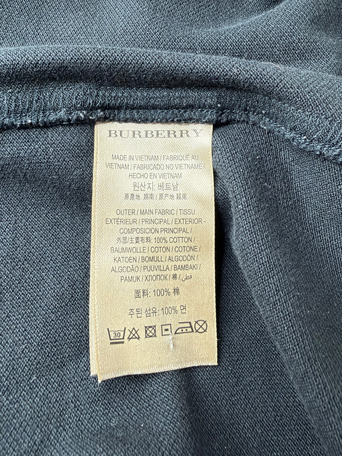 Burberry Brit Black Polo Top - S