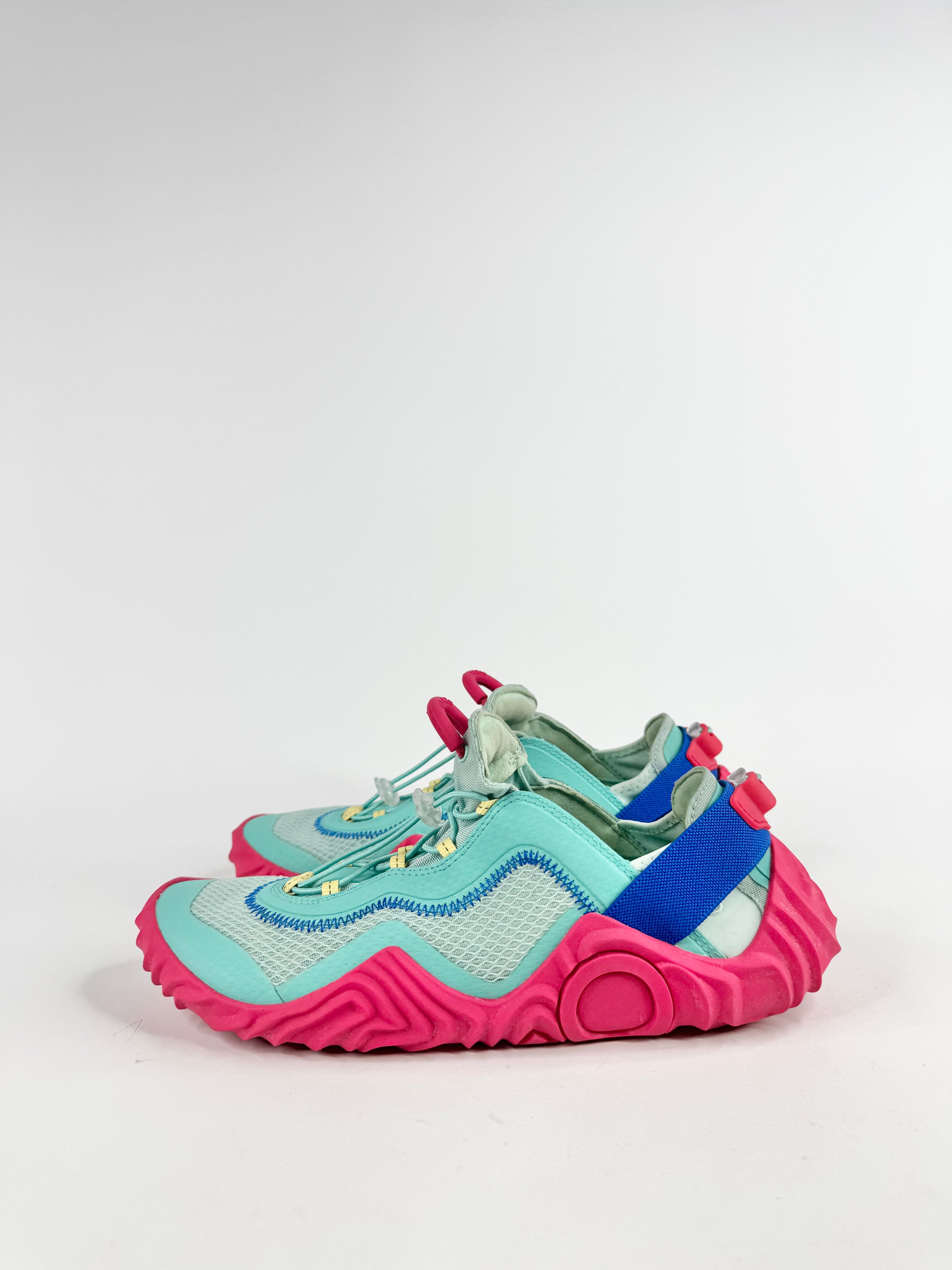 Kenzo Aqua Blue & Pink 'Wave' Sneakers - EU39