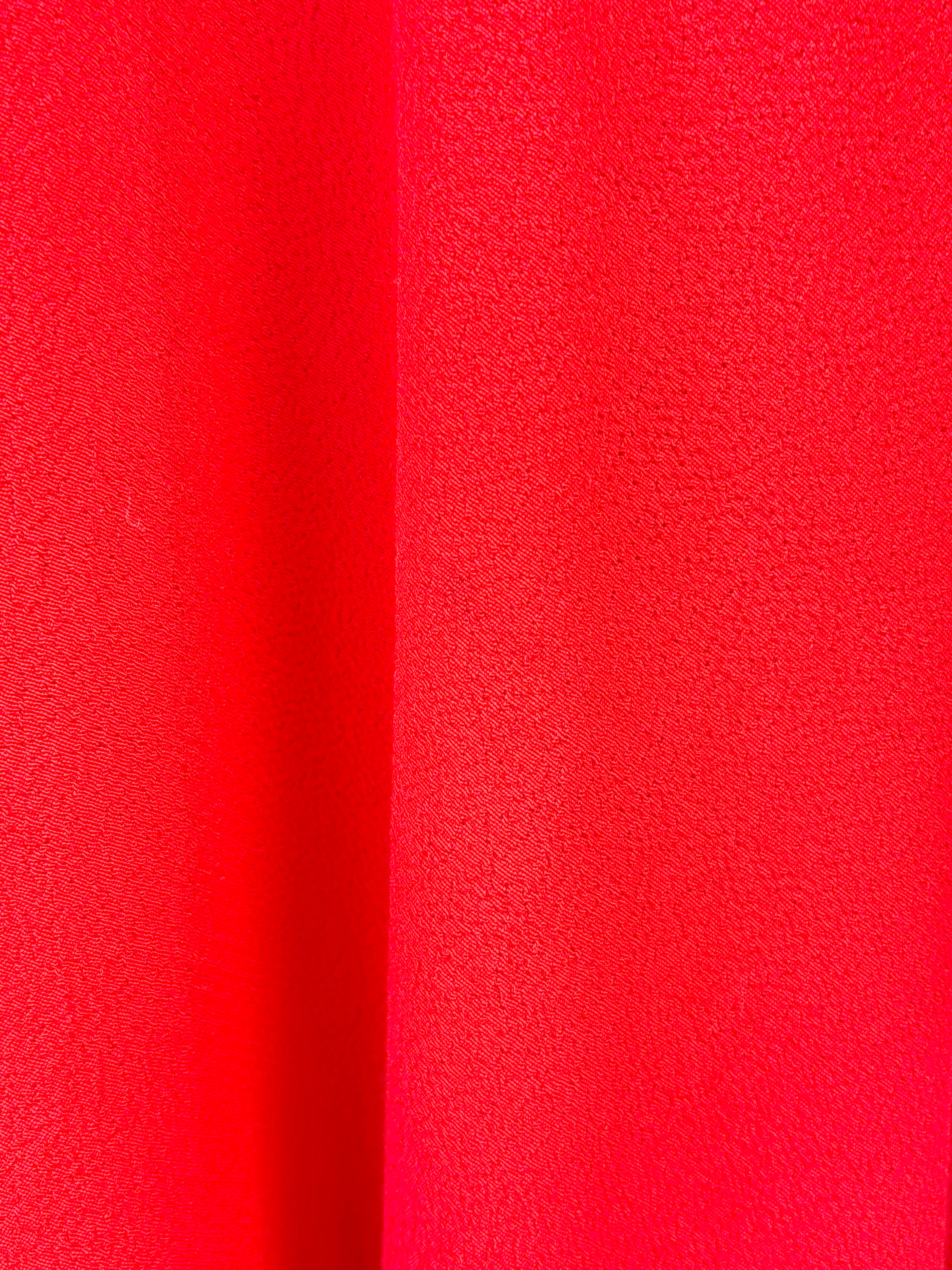 Sandro Crepe Red Neck-Tie Midi Dress - AU10