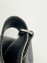 Braun Büffel Black Leather Messenger Bag