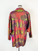 Comme des Garsons Pink Green Purple & Metallic Gold Shirt - AU10/12