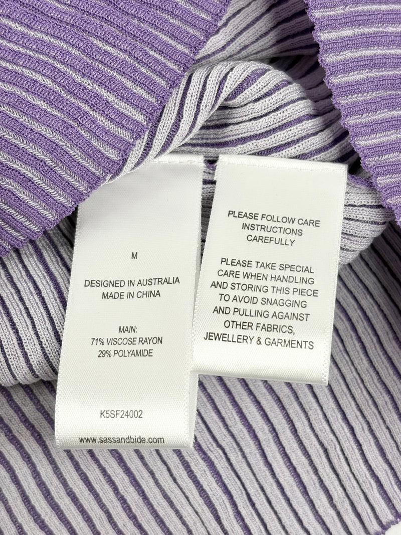 Sass & Bide Lilac 'Sugar Pill' Knit Tank Dress - AU10/12