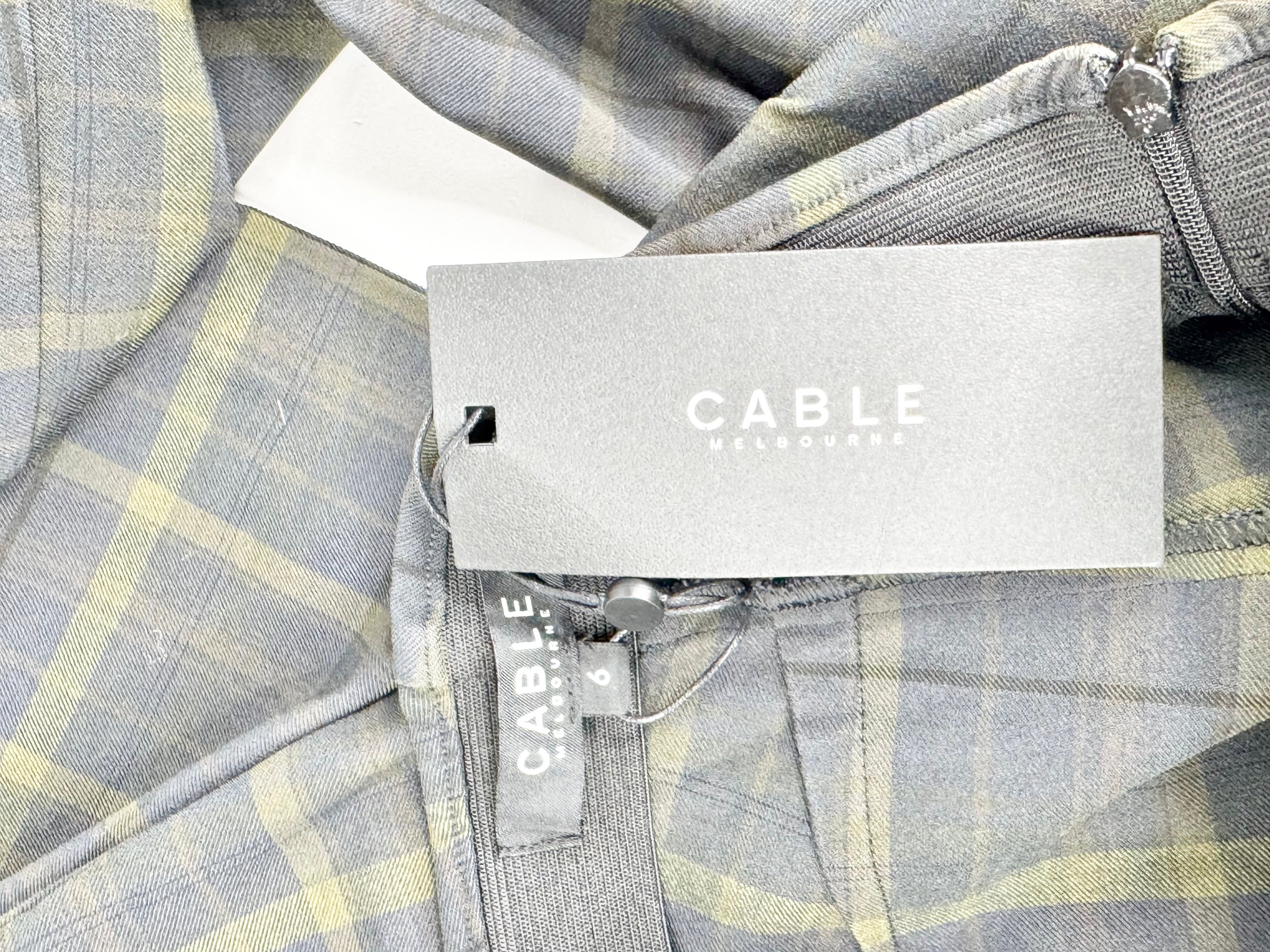 Cable Melbourne 'Bell' Green Tartan Pants NWT - AU6