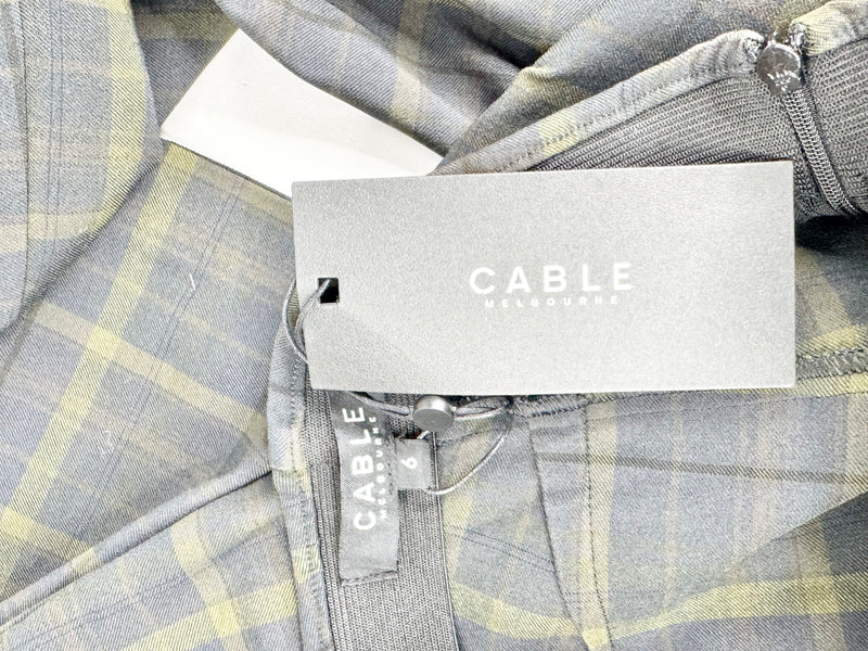 Cable Melbourne 'Bell' Green Tartan Pants NWT - AU6