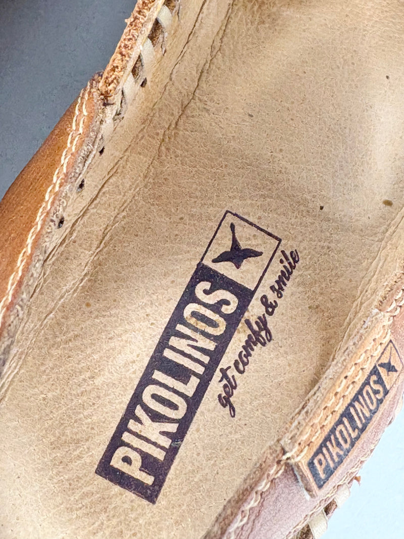 Pikolinos Brandy Leather 'Cadaques' Sandals - EU37