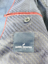 Daniel Hechter Blue Checkered Wool Blazer - L