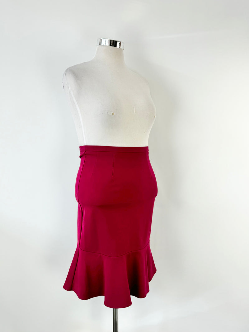 Alannah Hill Raspberry 'I Want You Skirt'  Pencil Skirt - AU12